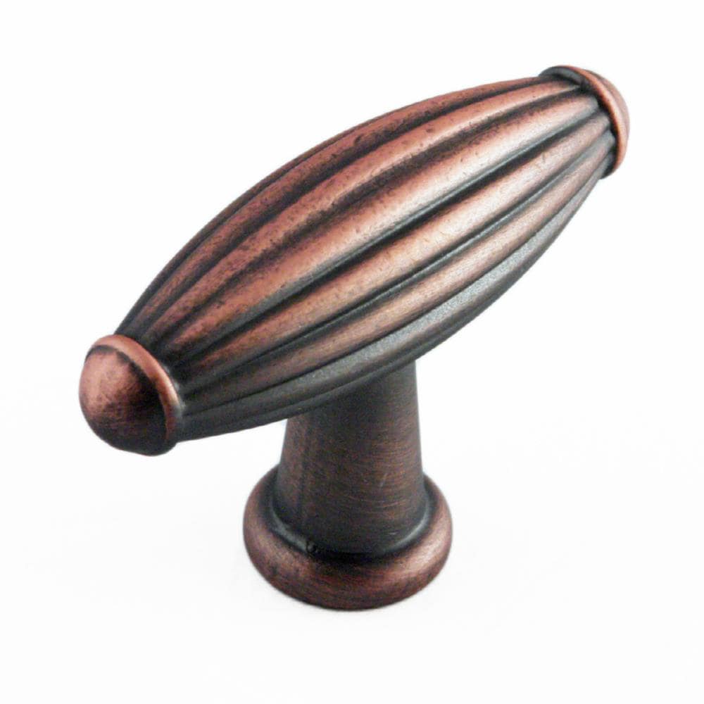 RK International CK 9309-DC Distressed copper Rectangular Transitional Cabinet Knob