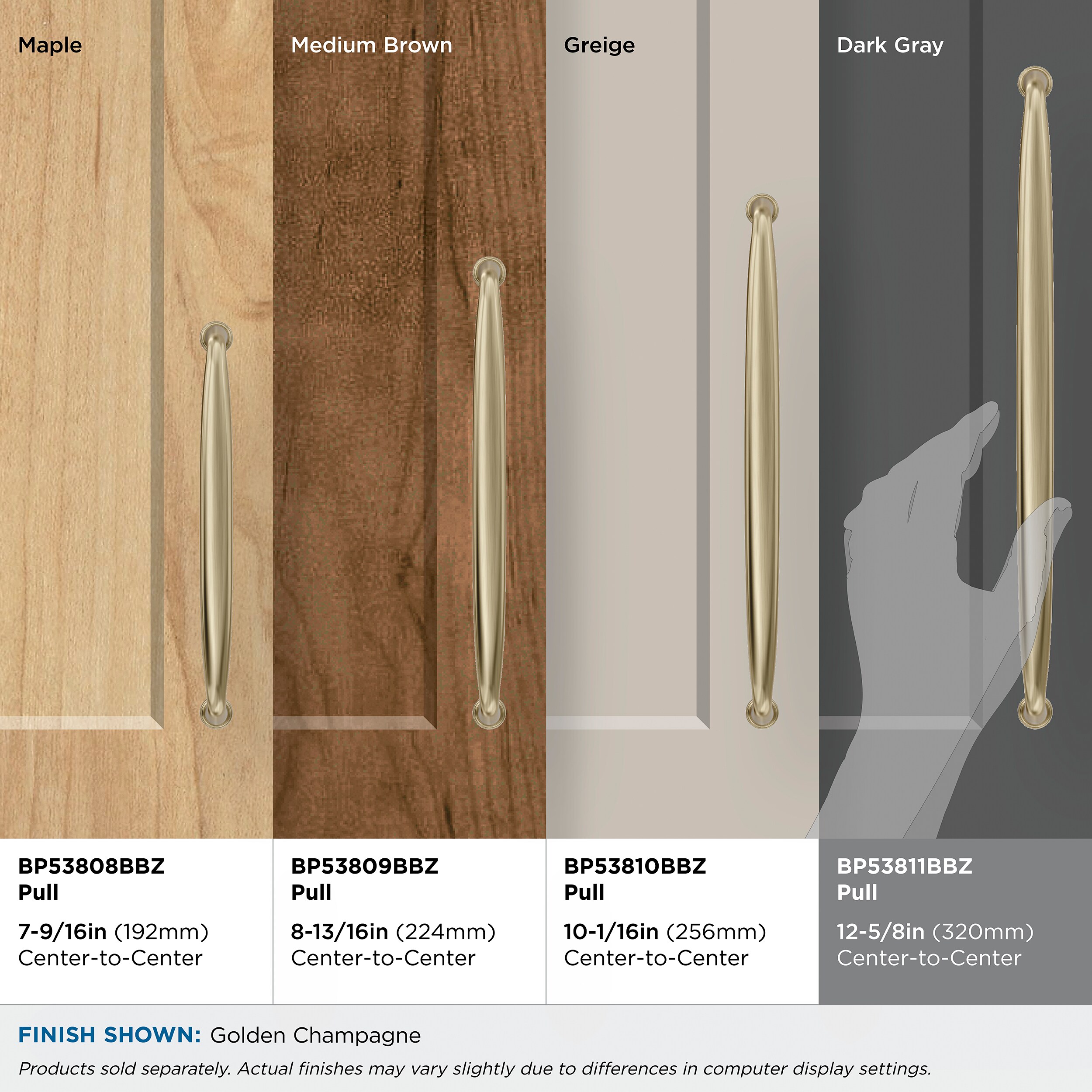 Amerock BP53811BBZ Cabinet-Pulls - View #5