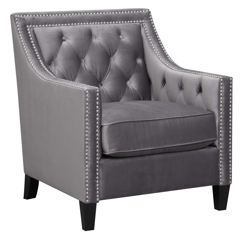 Picket House Furnishings Teagan Modern Gun Metal Accent Chair