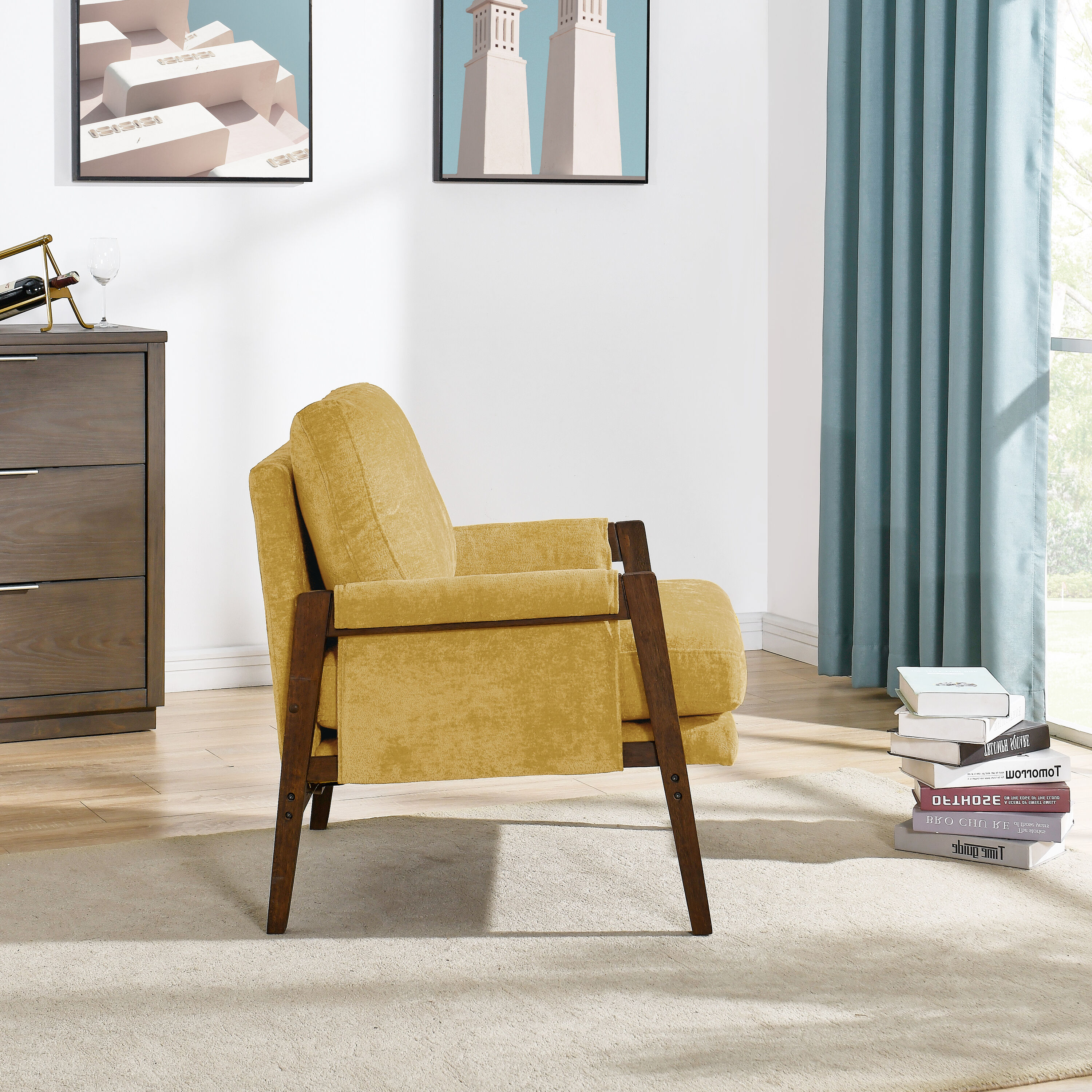 Roundhill Furniture AC302YL chairs - View #4