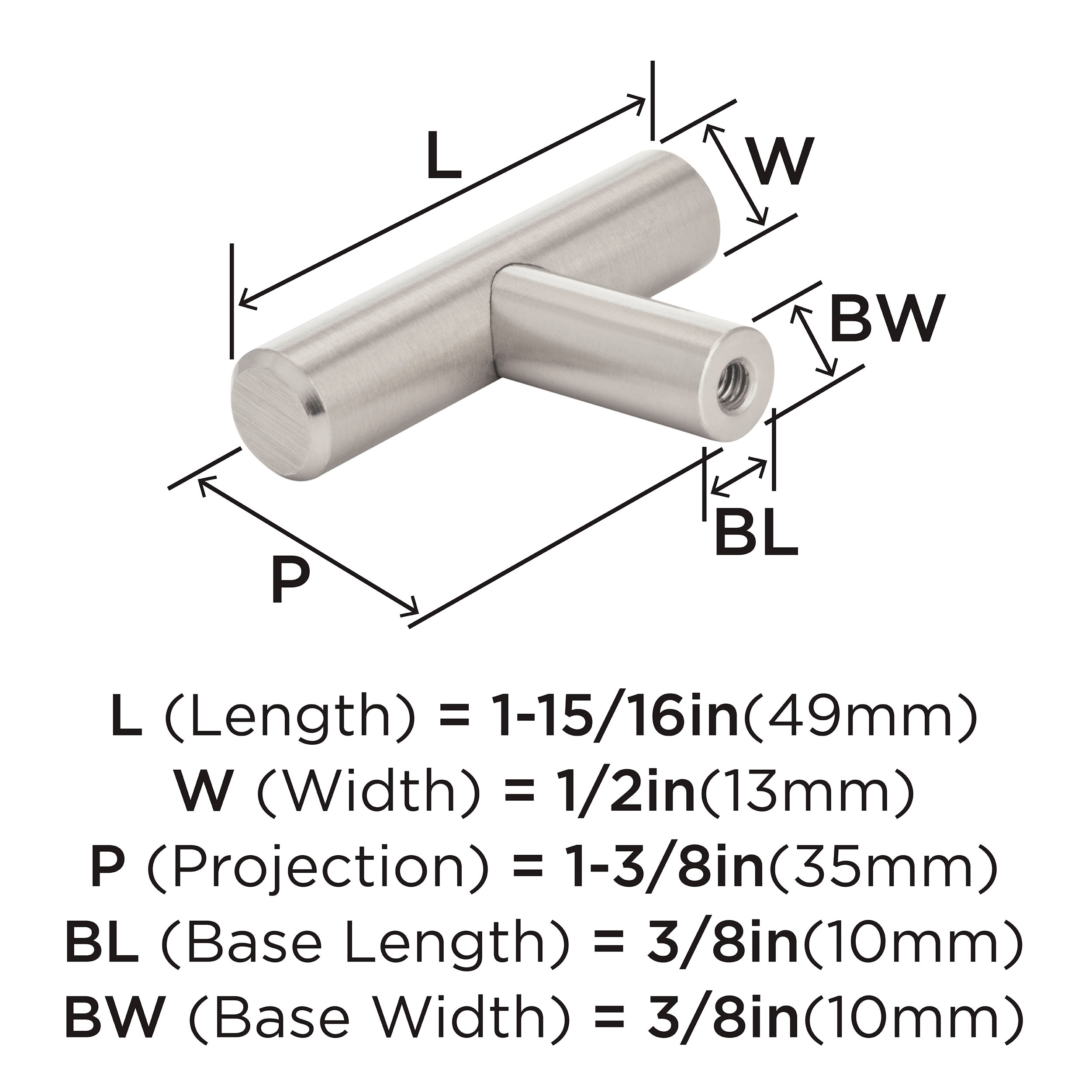 Amerock 10BX19009G10 Cabinet-Knobs - View #5