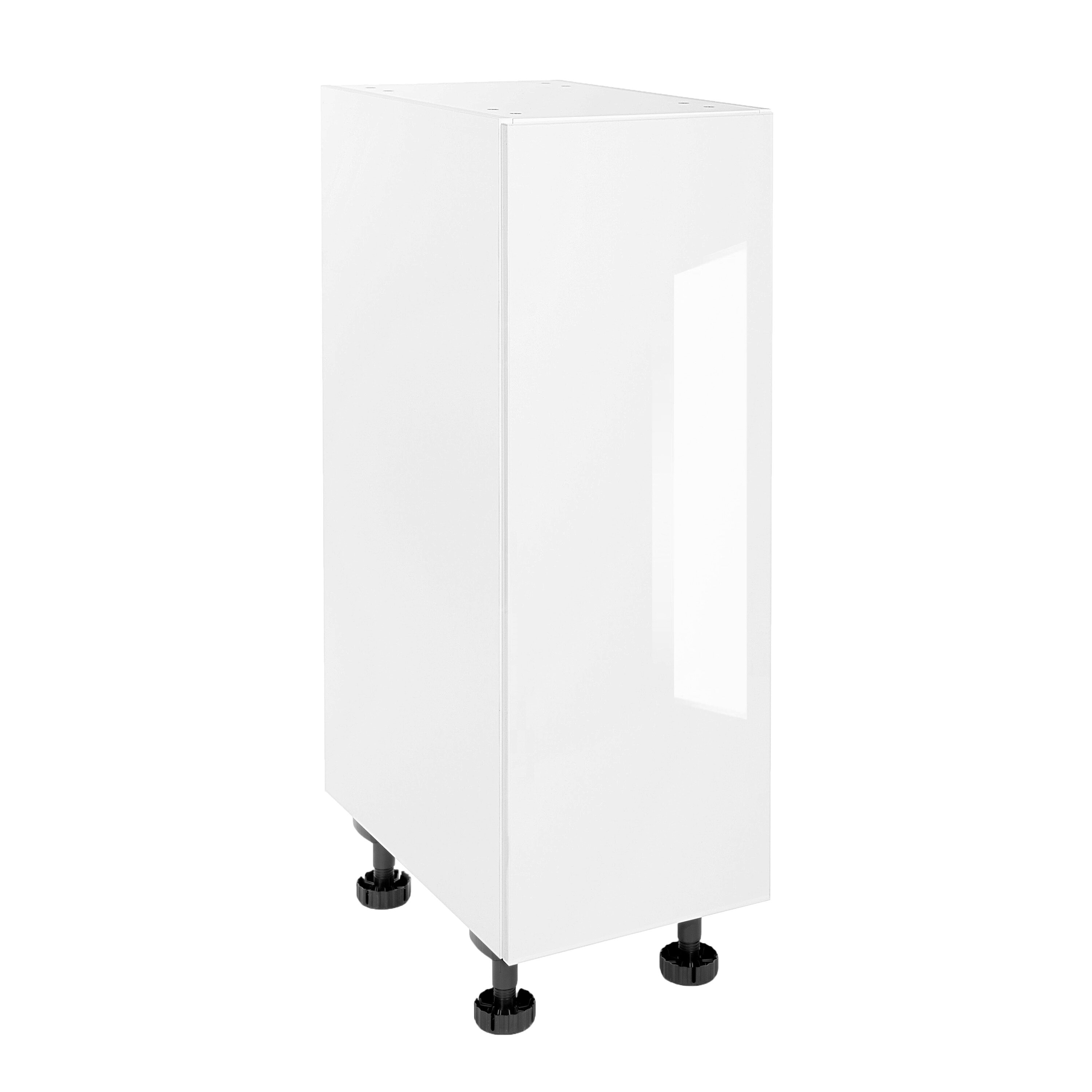 Cambridge SA-BD9-WG 9-in W x 34.5-in H x 24-in D White Gloss Door Base Ready To Assemble Cabinet (Flat Panel Slab Door Style)