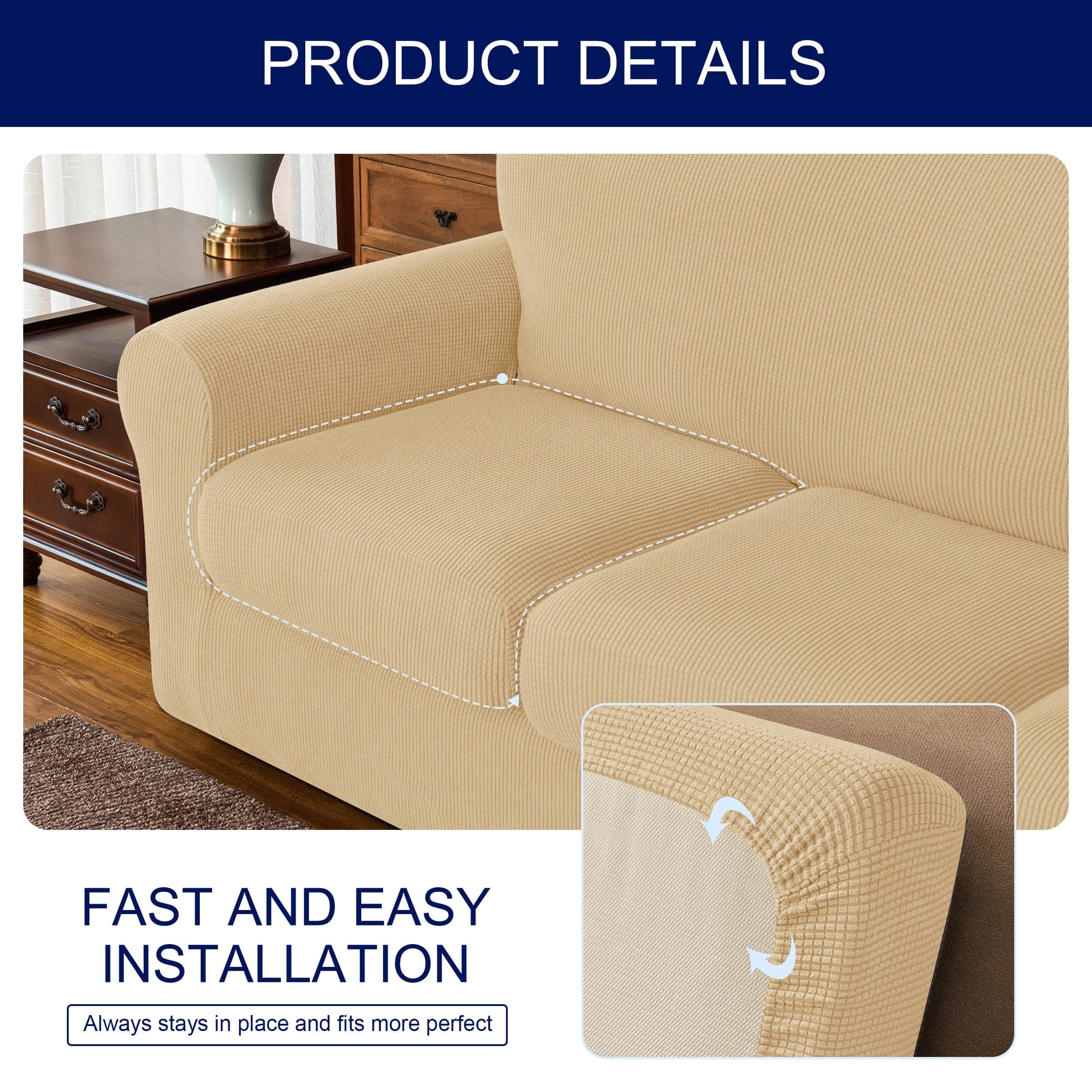  Product Trend Furniture Fix Steel for Chair, Sofa, Loveseat,  Mattress, or Couch-Cushion Support, Supercomfortable Nonslip Adjustable  Seat Support, Extend Furniture Life, (66 x 17) Inches Deep (Beige) : Home &  Kitchen