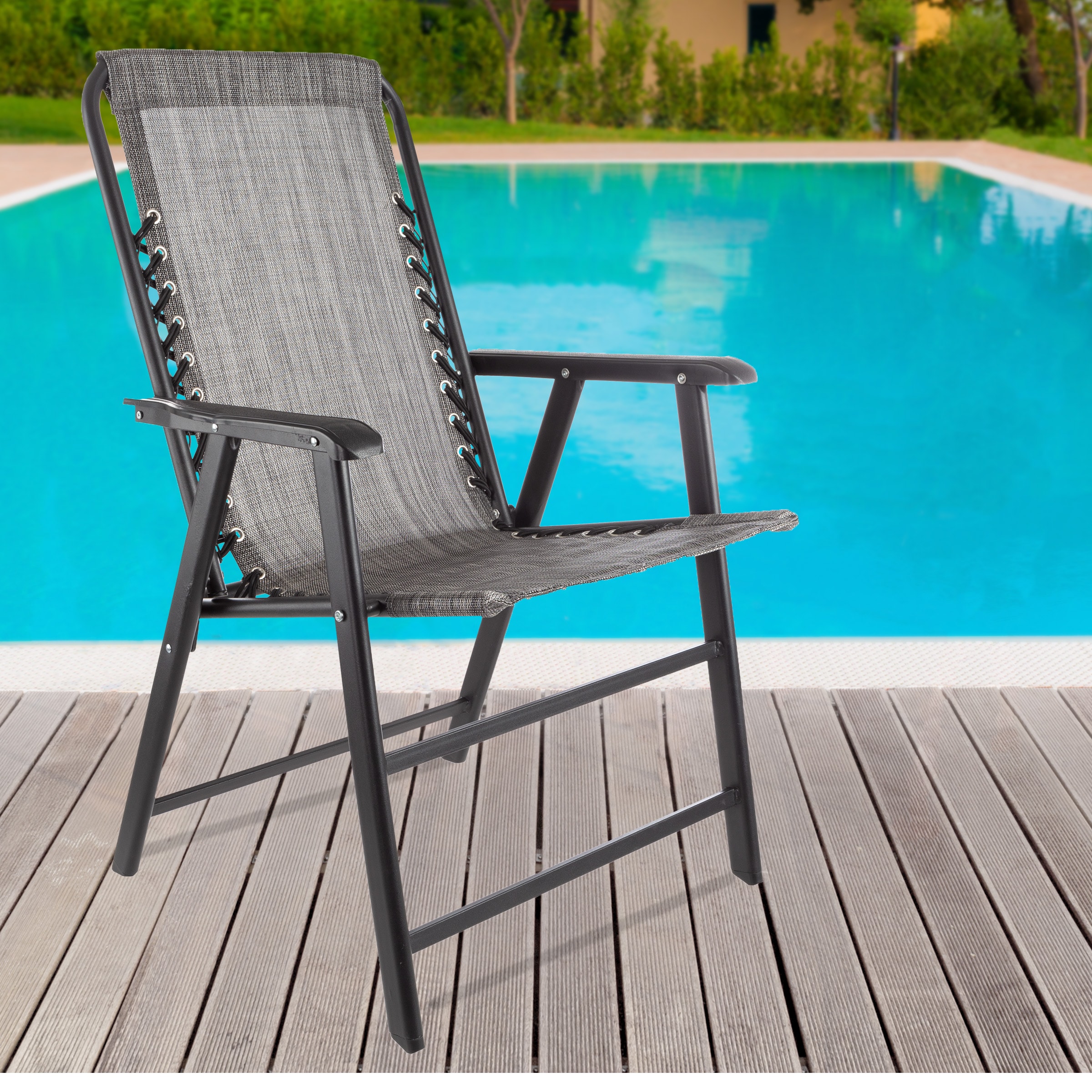 Pure Garden 80-OUTSUS-GRY Beach-Camping-Chairs - View #12