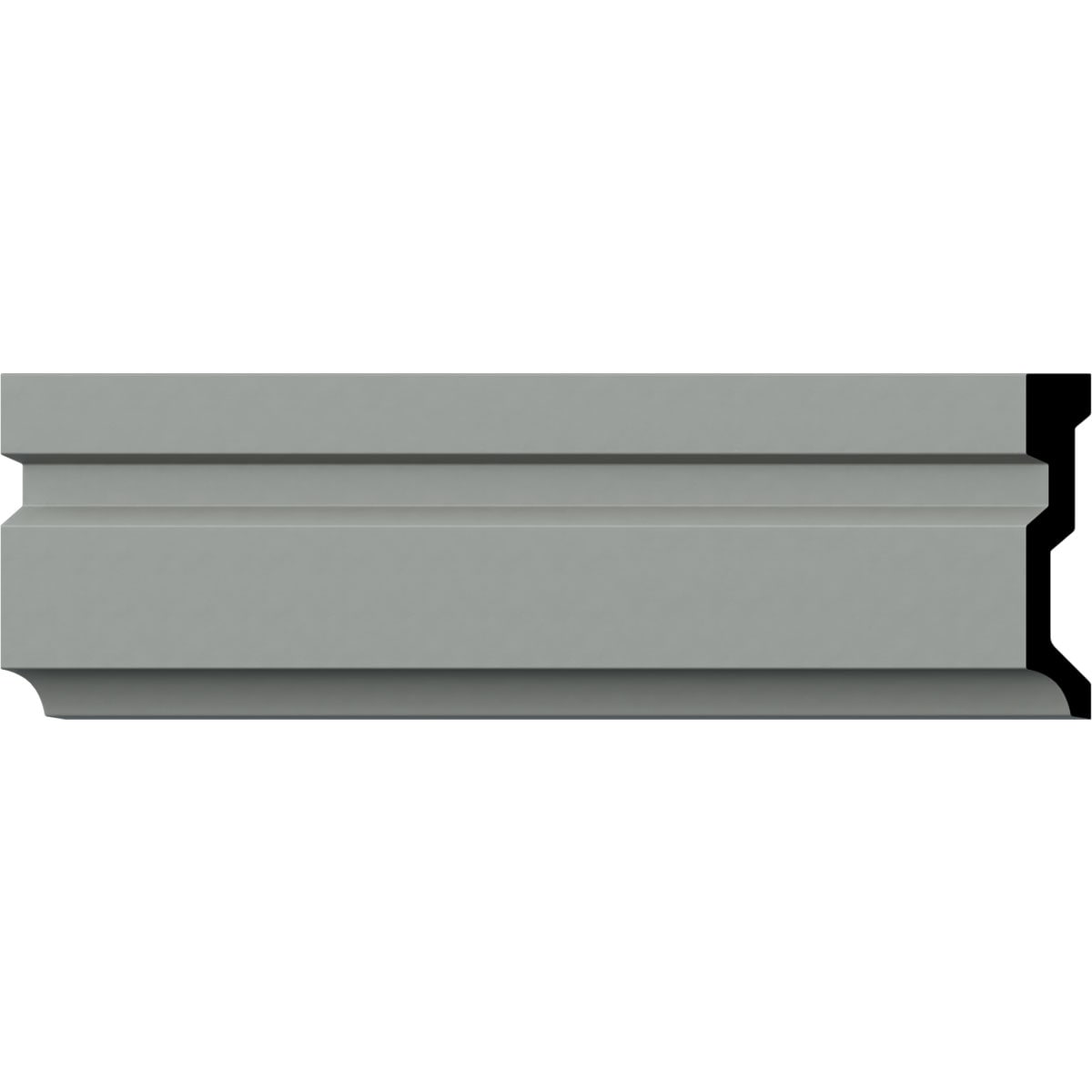 Ekena Millwork CAS04X00FE-CASE-12 3/4-in x 4-in x 7-ft 10-1/2-in Primed Polyurethane 35 Casing 12 -Pack