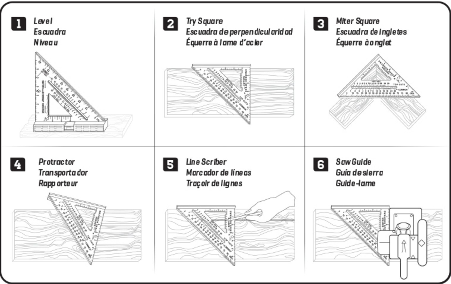 Swanson Tool Company T0811 squares - View #3
