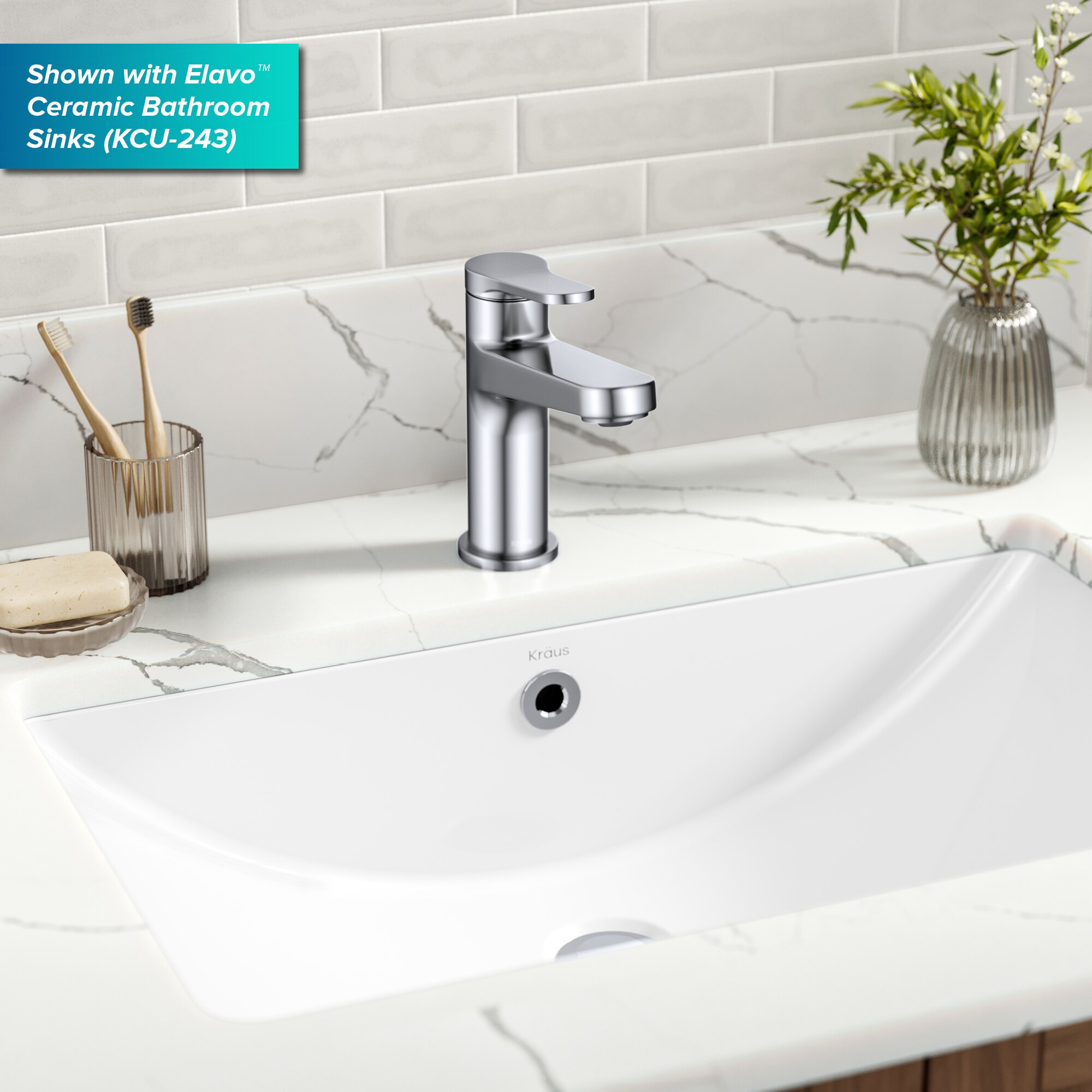 Indy Chrome Single Handle Bathroom Faucet with Pop Up Drain