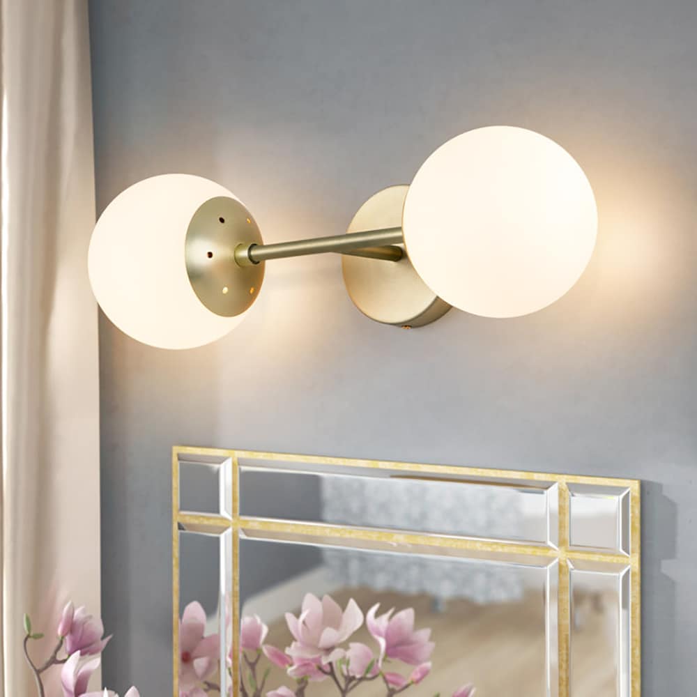 EDISLIVE Y81010000037548 18.9-in 2 -Light Gold Modern/contemporary Vanity light