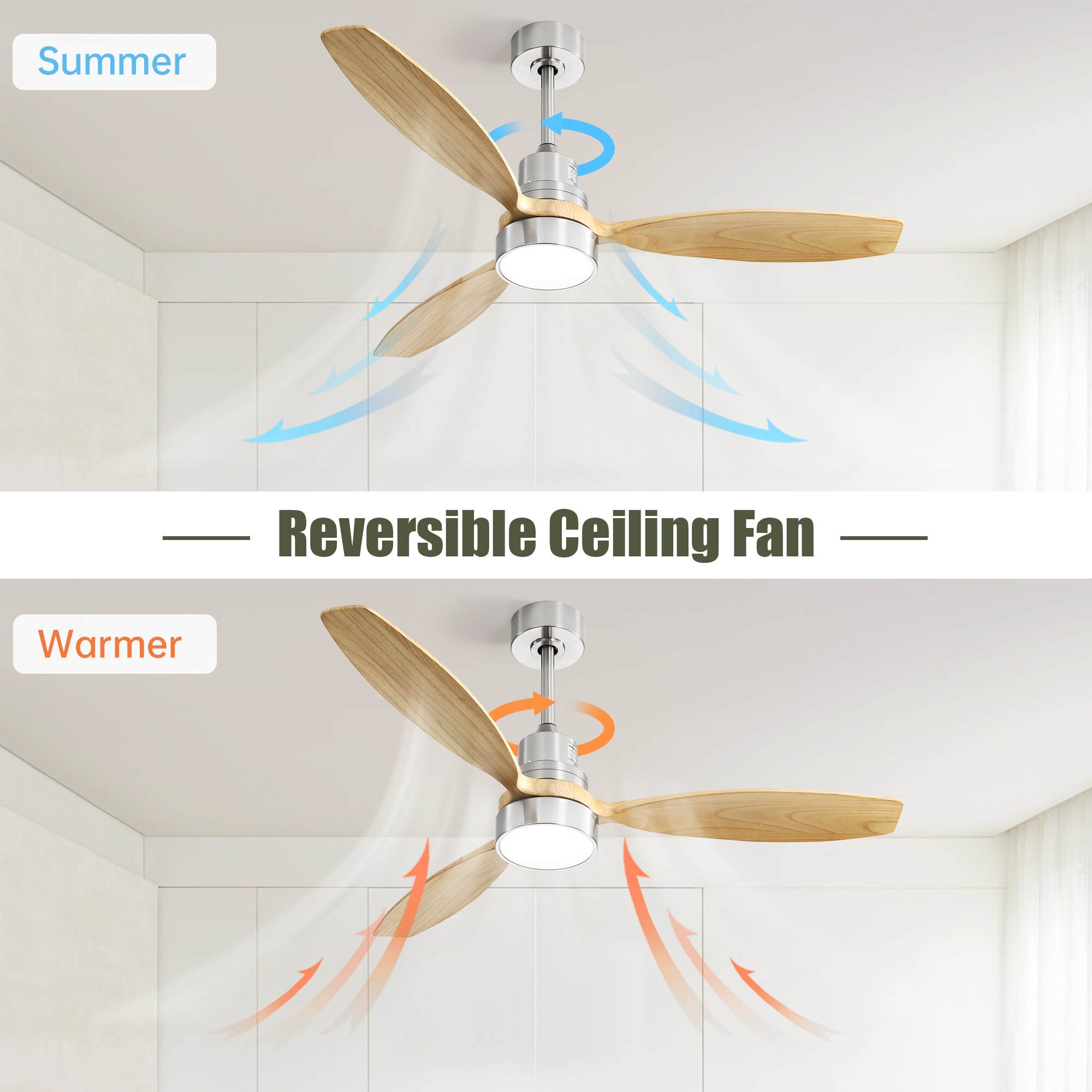 Flynama HEM-L-6028REMO/CH Ceiling-Fans - View #2