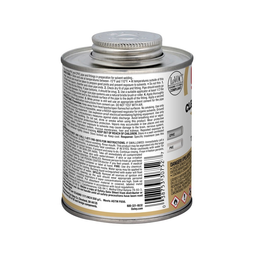 Oatey 30752L Pipe-Cements-Primers-Cleaners - View #12