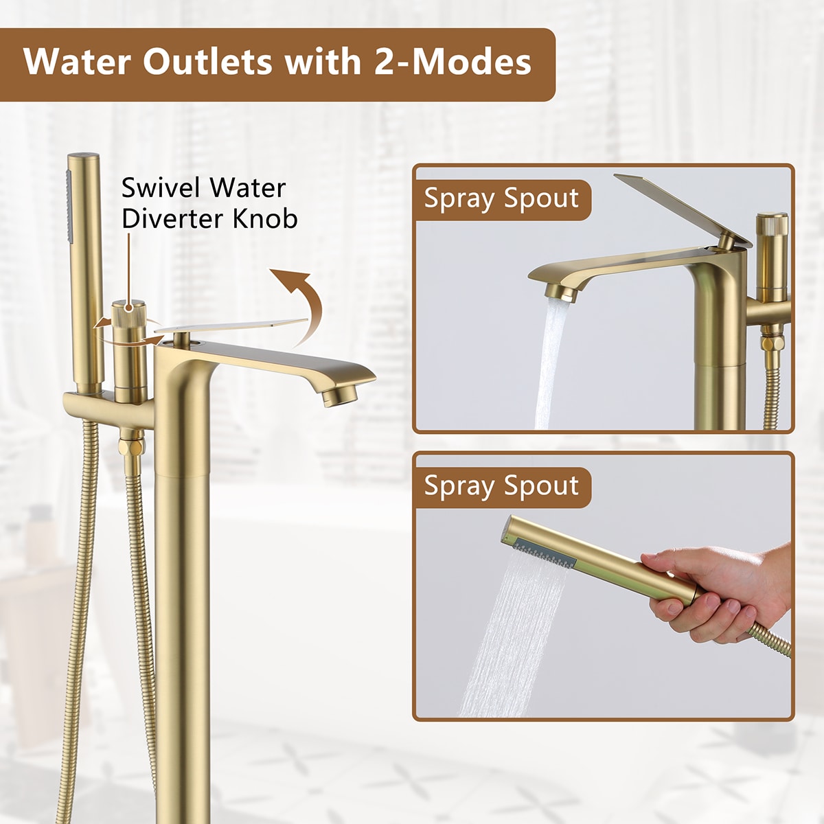 Mondawe MOSL040-12MB Roman-Tub-Faucets - View #4