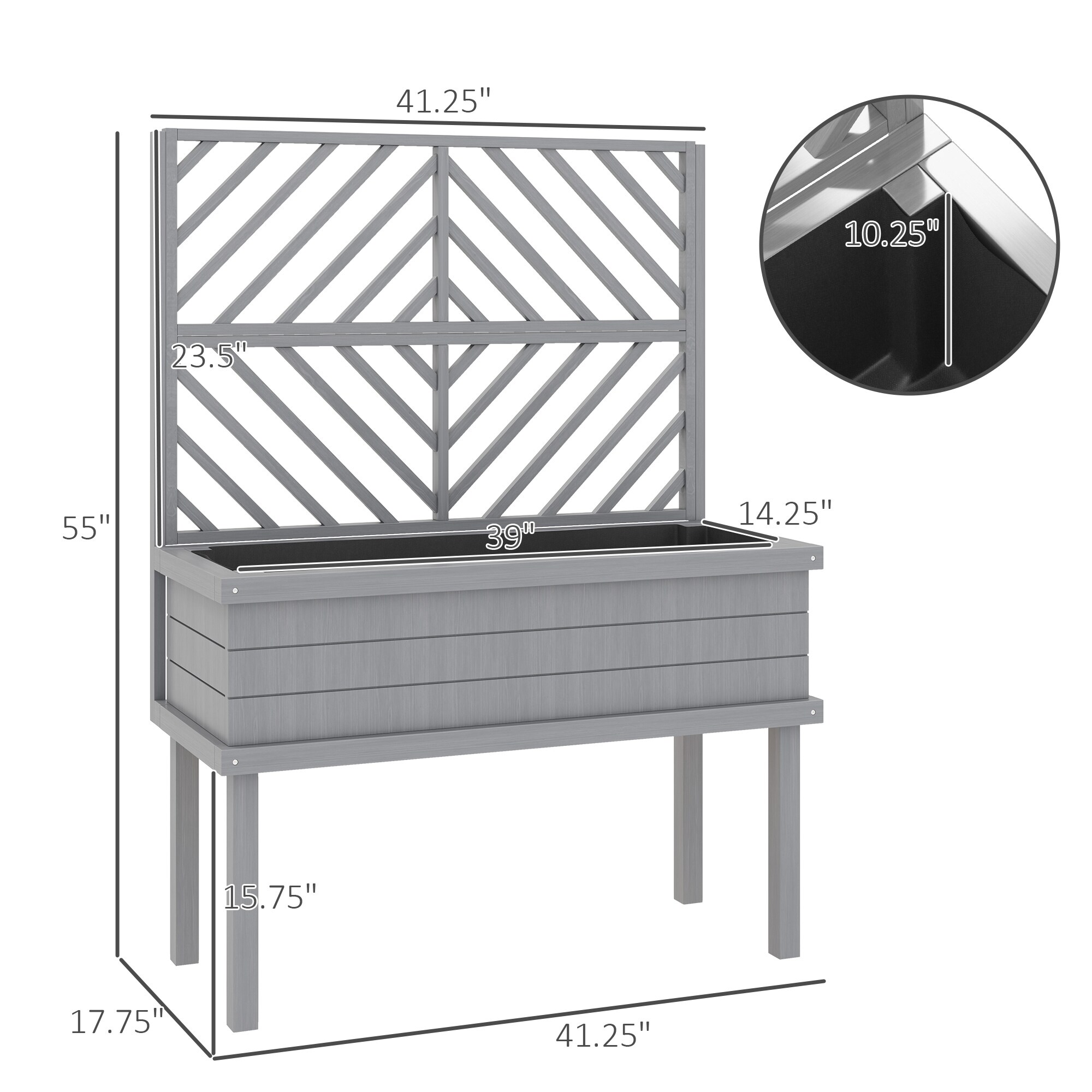 Tinyhomie LW-WEM-1837 Raised-Garden-Beds - View #5