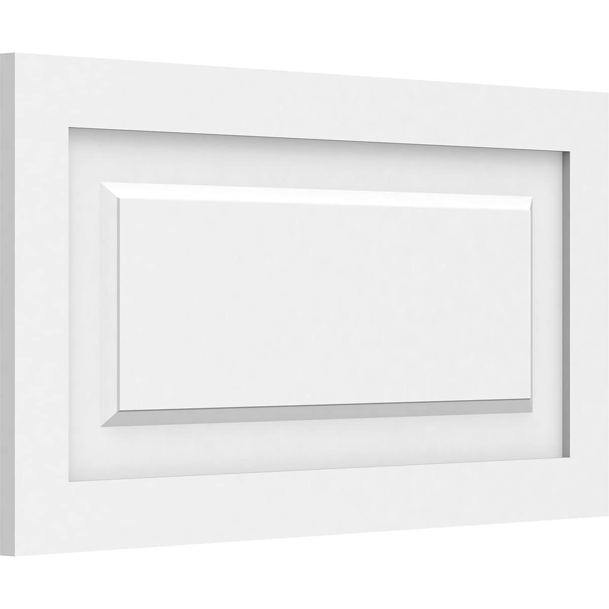 Ekena Millwork WALP26X14X062HAR 26-in x 14-in Smooth Paintable/Stainable White PVC Fretwork Wall Panel (