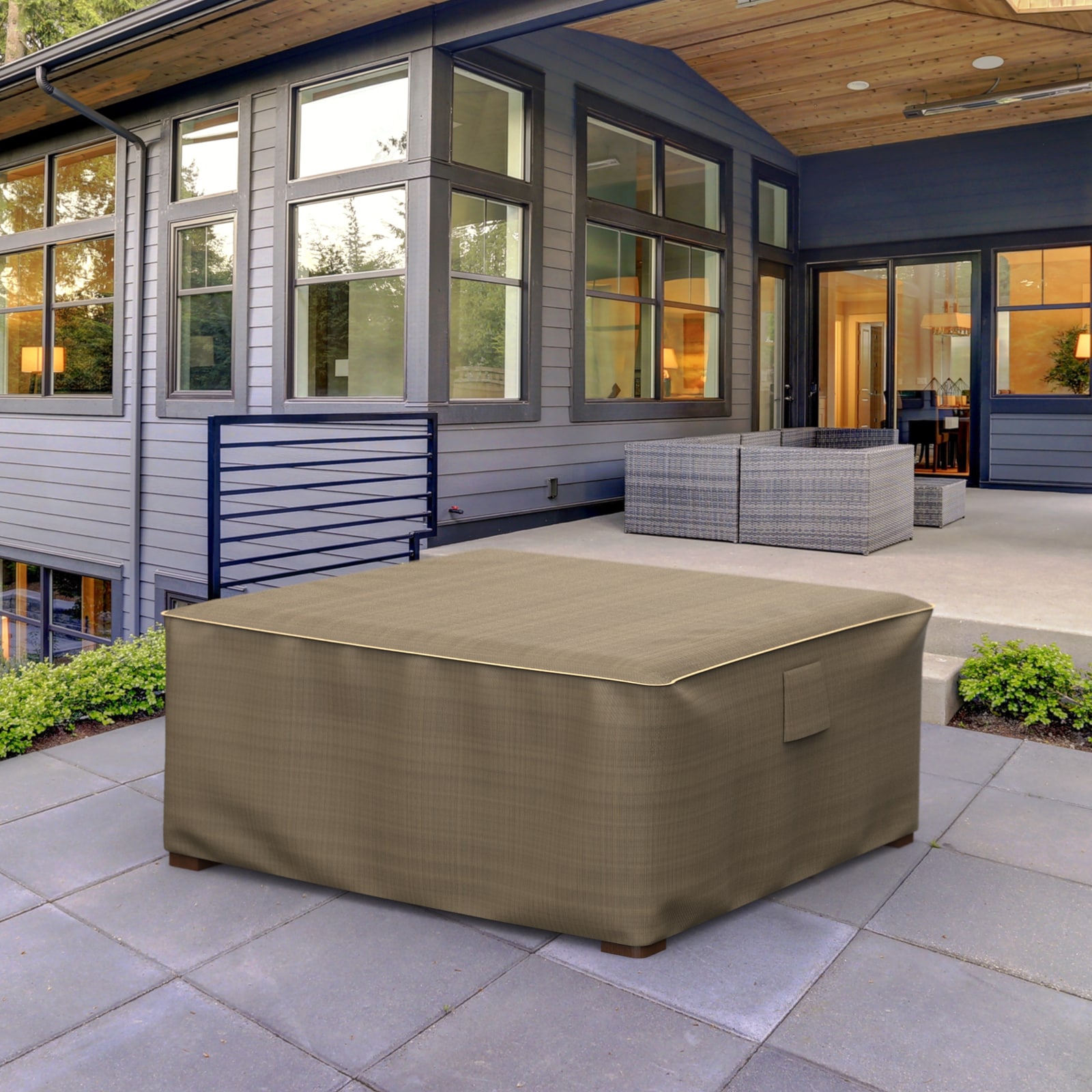 Budge StormBlock Hillside Black-tan Polyester Patio Furniture Cover For ...