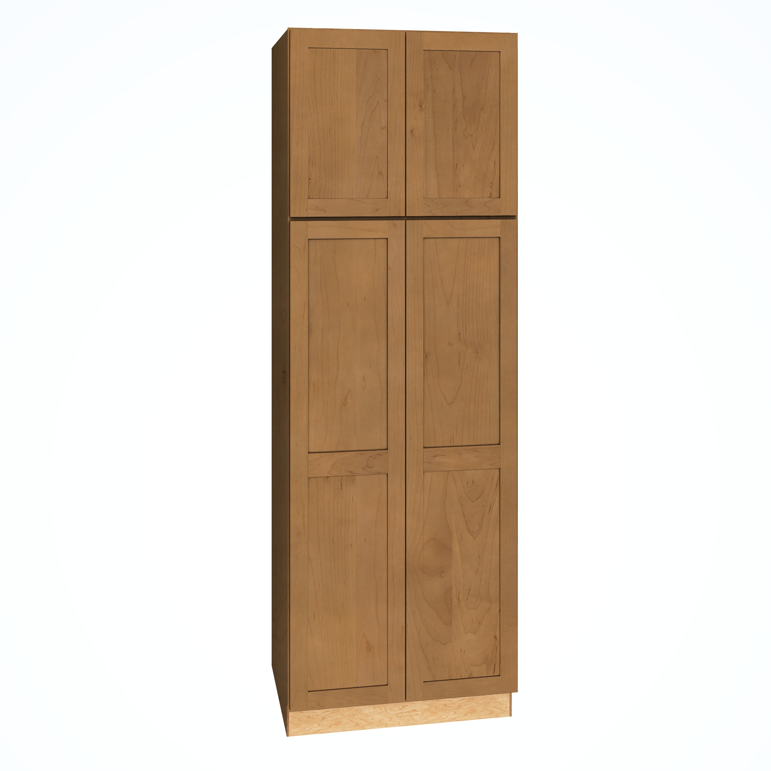 Diamond Express 62L-U309024 Jamestown 30-in W x 90-in H x 24-in D Sahara Brown Pantry Fully assembled Plywood Cabinet (Recessed Panel Shaker)