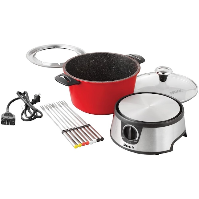 Starfrit THE ROCK by Starfrit 3.2-Quart Electric Fondue Set in the Fondue  Pots & Fountains department at