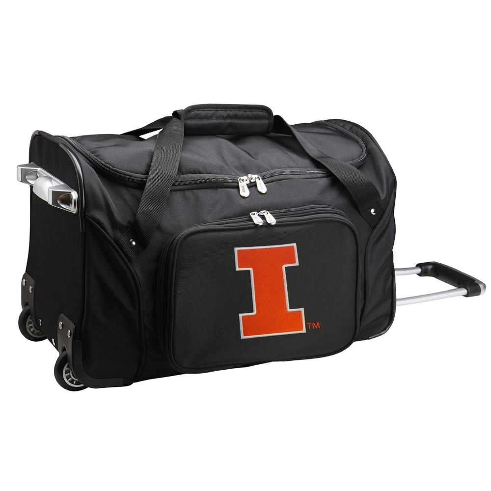 Illinois Fighting Illini Set of 2 NCAA Soft Luggage Bag Tag 