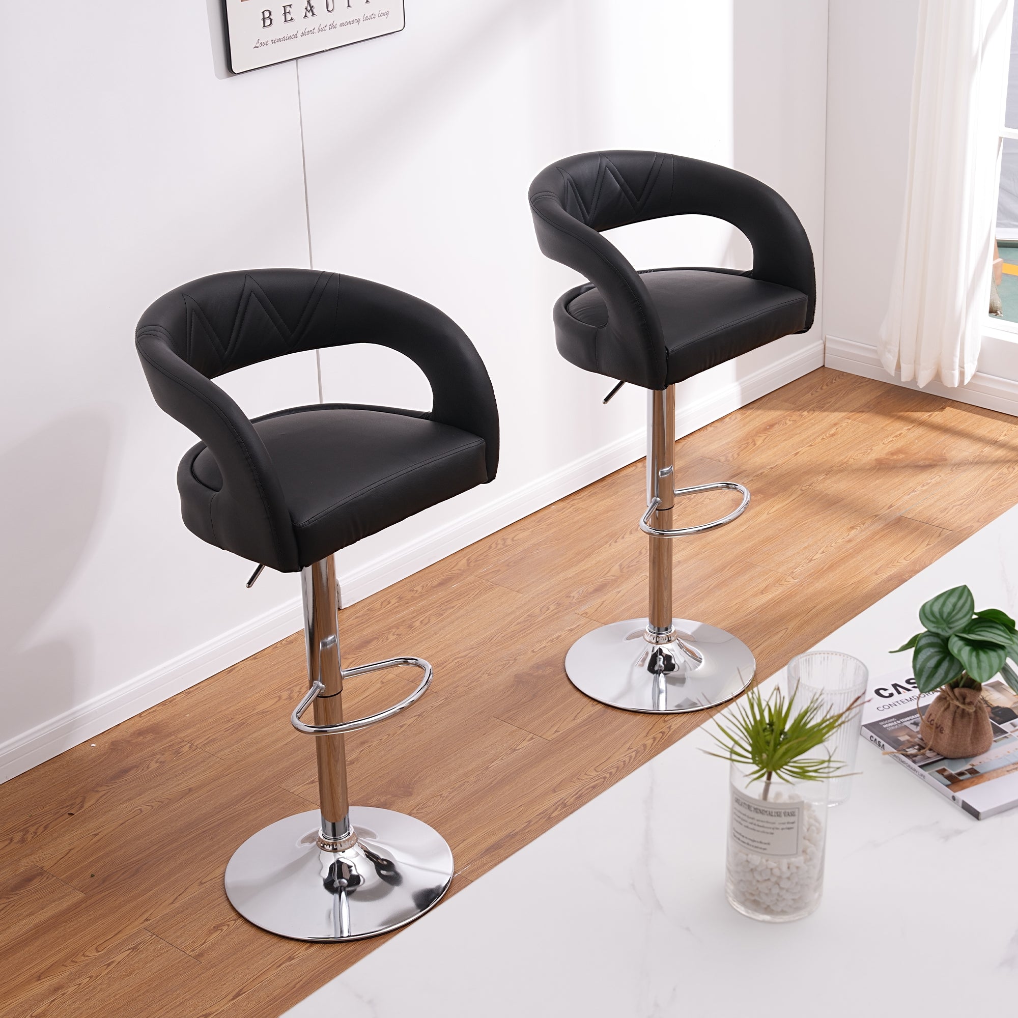 Vecelo LOE-C13-BLK stools - View #2