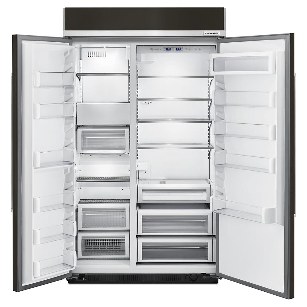 KitchenAid 30-cu ft Built-In Side-by-Side Refrigerator with Ice Maker ...