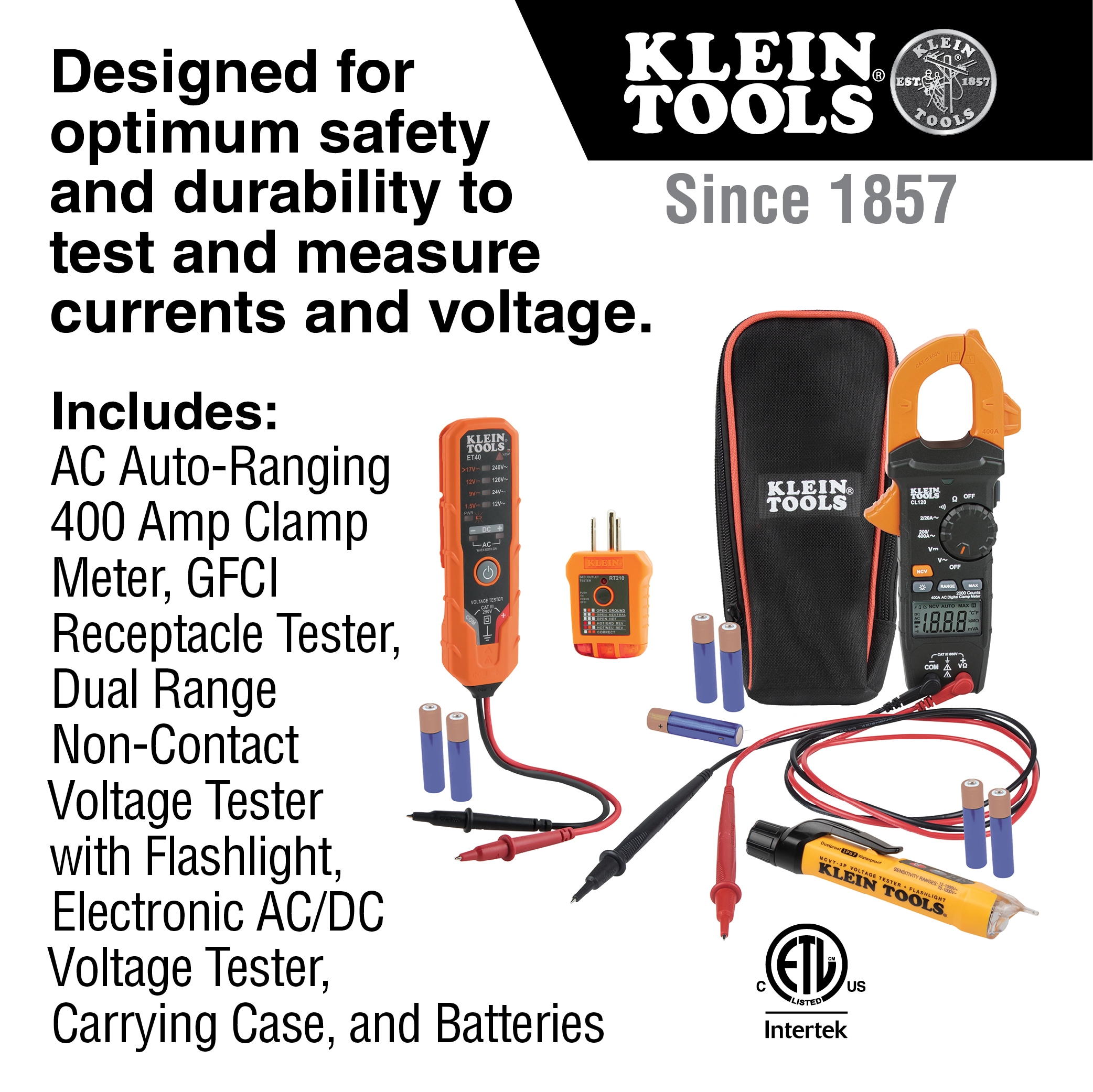 Klein Tools Multi-mètre, testeur de tension et testeur de prise de