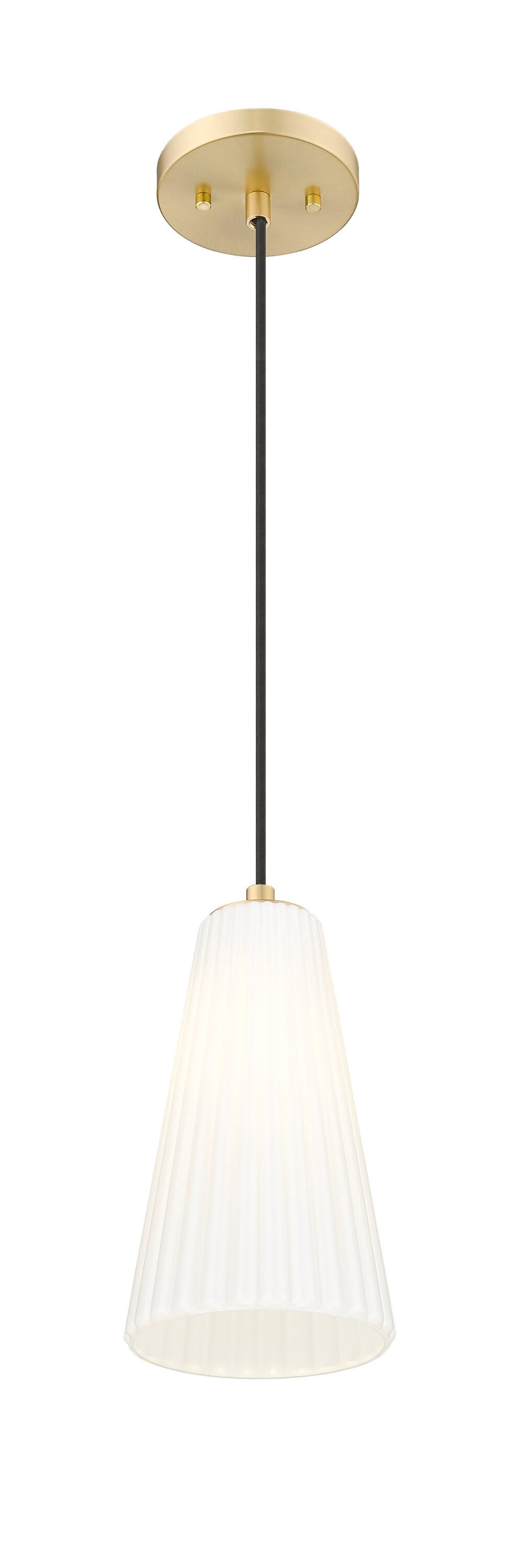 11-Inch Modern Gold Glass Pendant Light