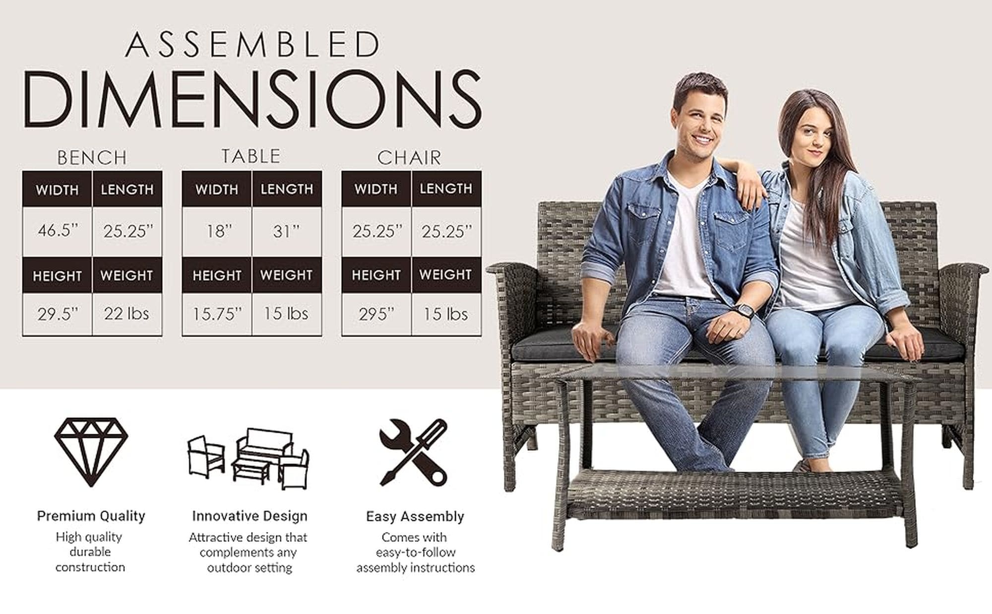 Balkene Home 63177 Patio-Conversation-Sets - View #13