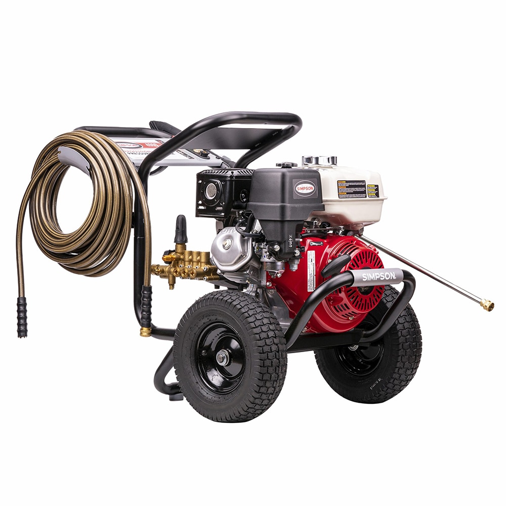 Skid or Wall Mount Super Heavy Duty Pressure Washer Hose Reel, 3/8In x 100FT  Capacity, Air and Water, 4000 PSI 