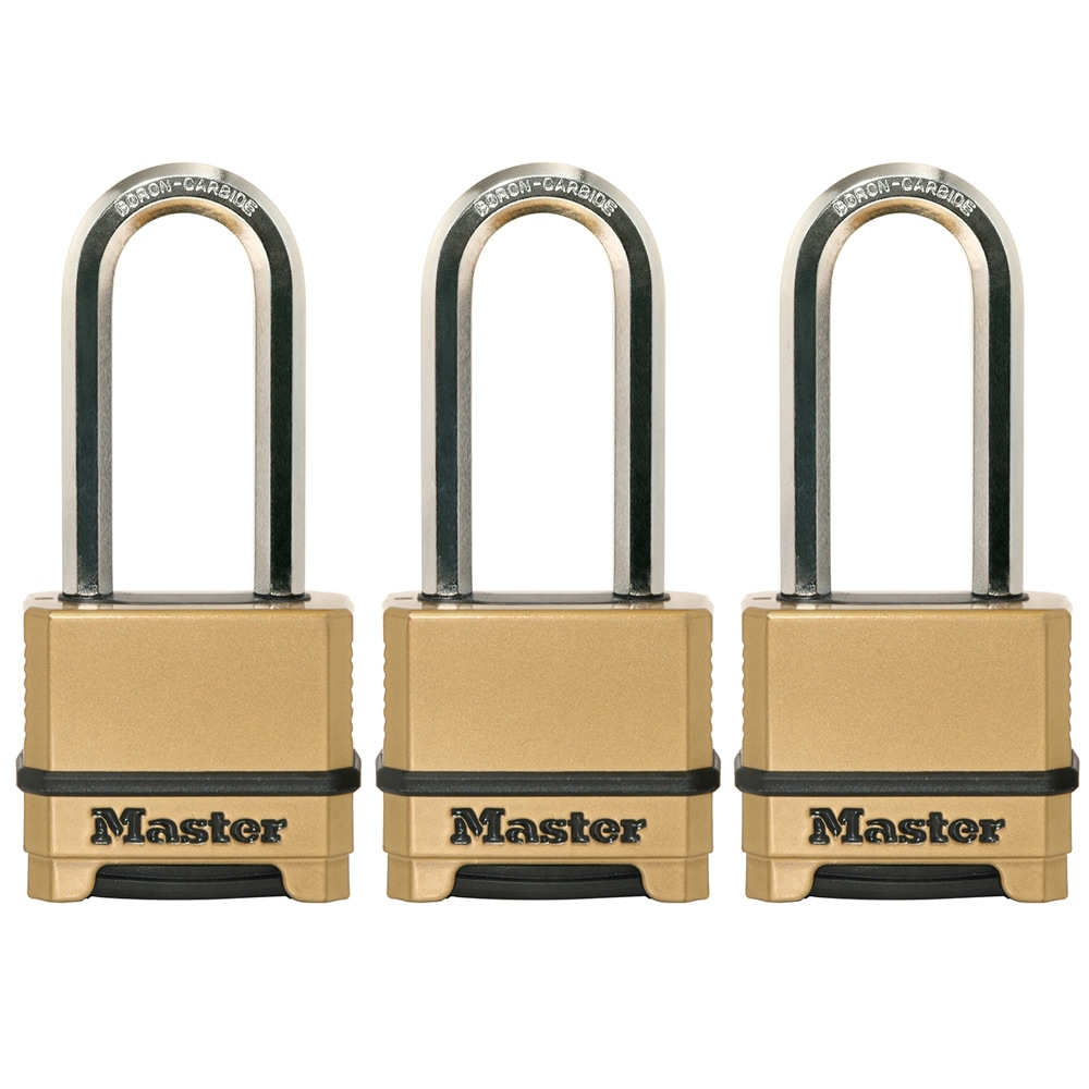 Master Lock Heavy Duty Outdoor Resettable Number 2-1/2-in Shackle x 2.27-in  Width Zinc Combination Padlock Lowes.com