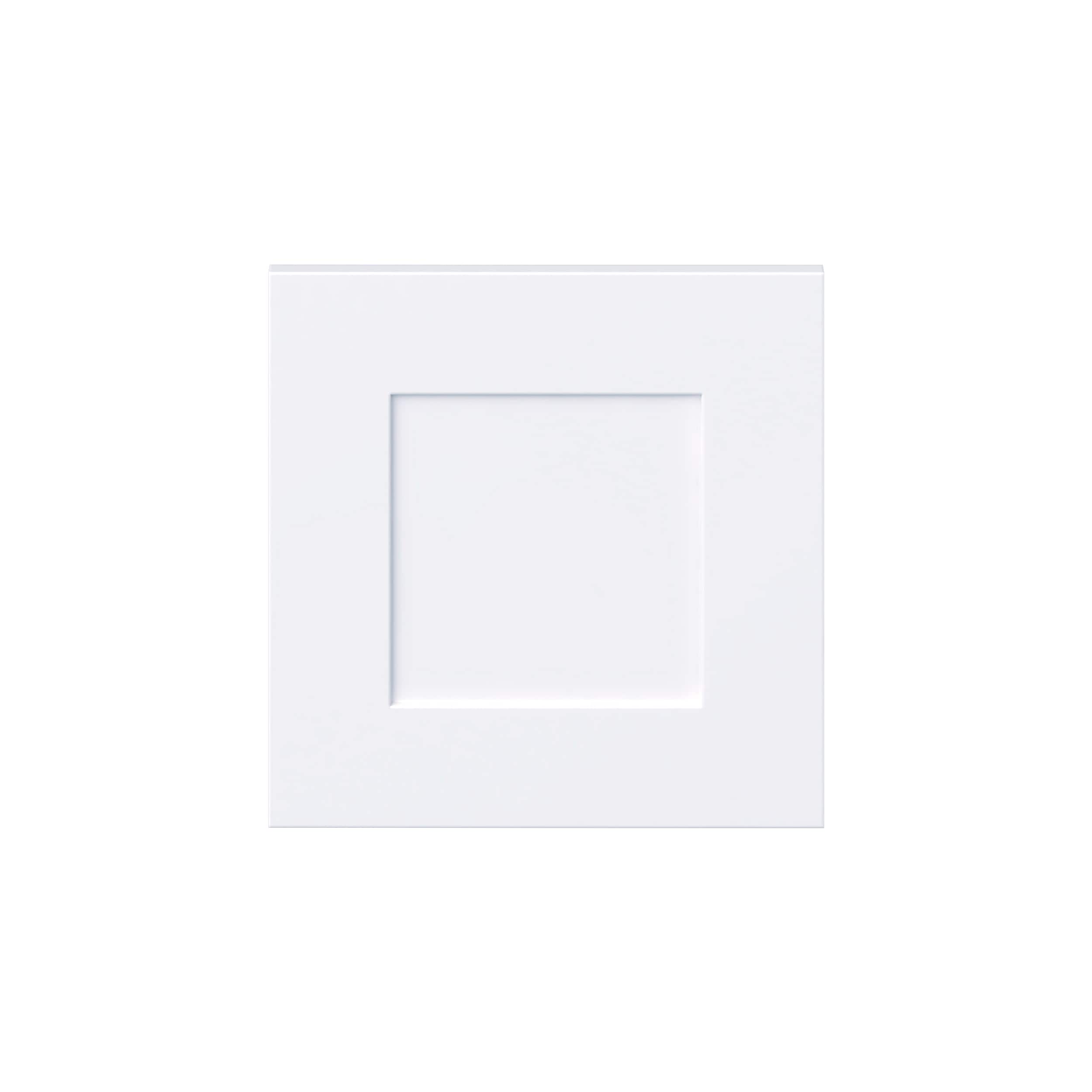 Hugo&Borg DSDR1515-JO Jolie 15-in W x 15-in H Warm White Shaker Base and wall and pantry cabinet doors (Fits 15-in x 30-in wall box )