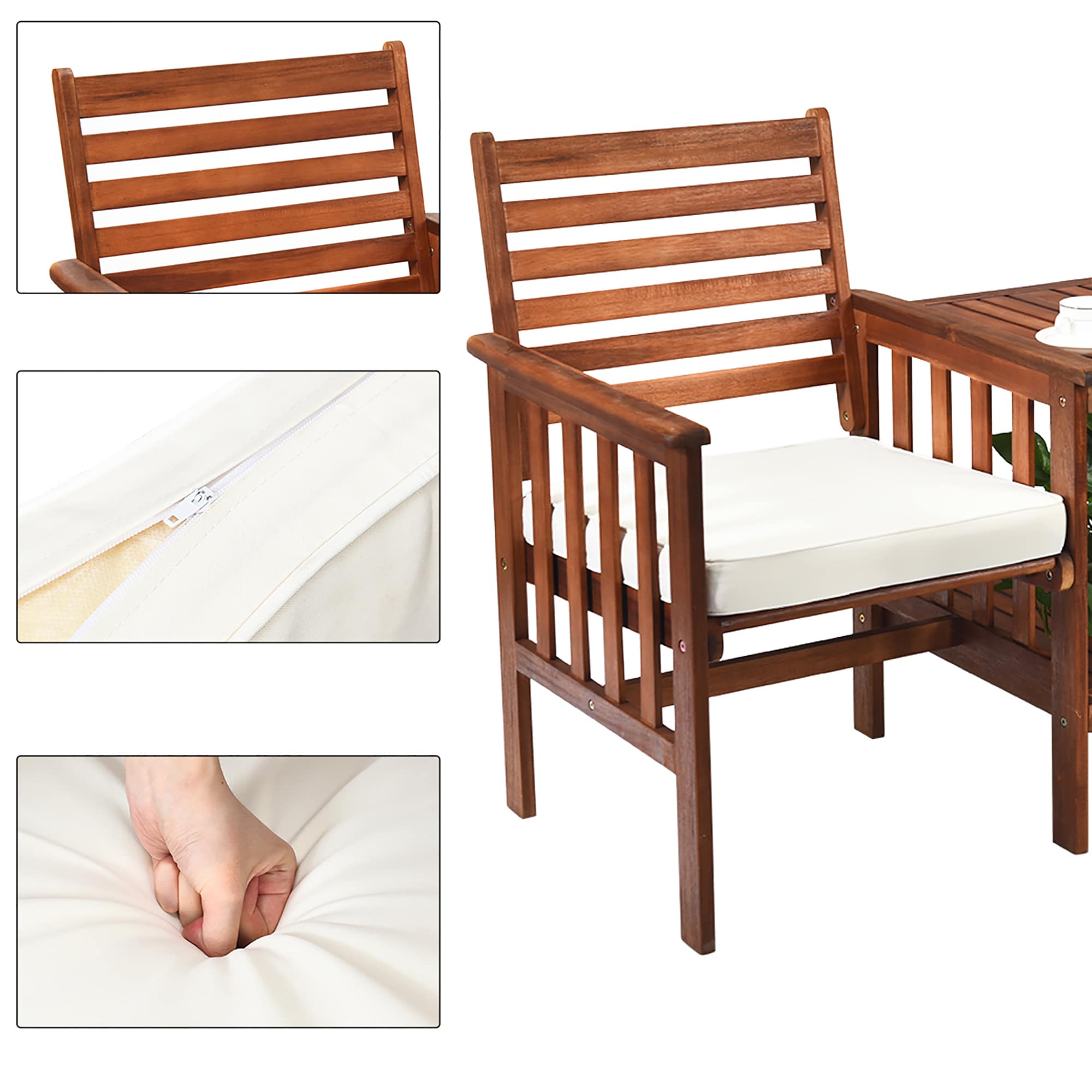 Costway OP70605WH Patio-Conversation-Sets - View #2