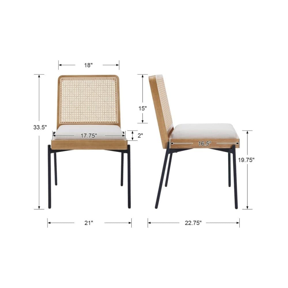 Coolbibila EXAM-DINING-BEIGE Dining-Chairs - View #3