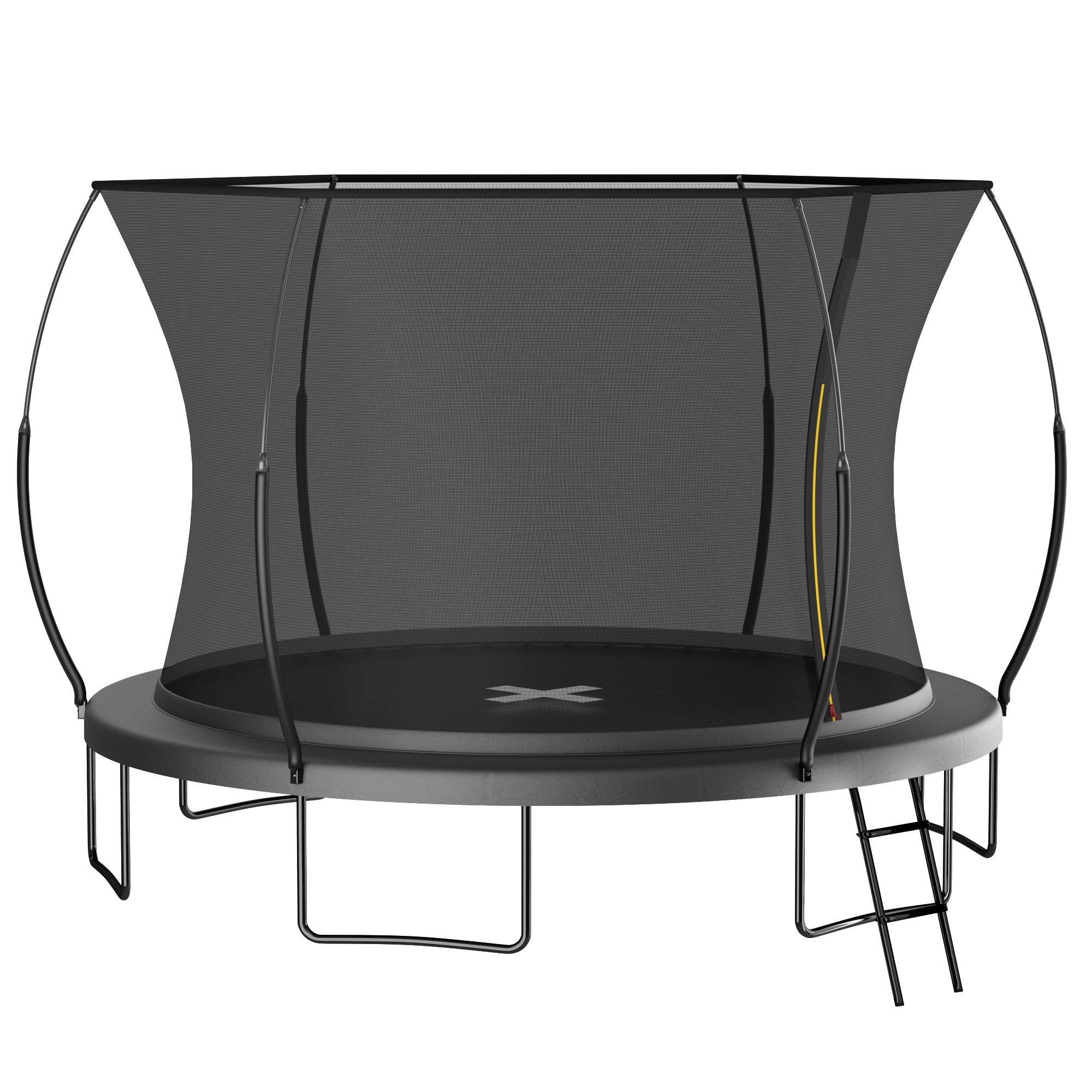 Fun Orange FUN25BC32 SpringlessFlex 14-ft Round Backyard in Black
