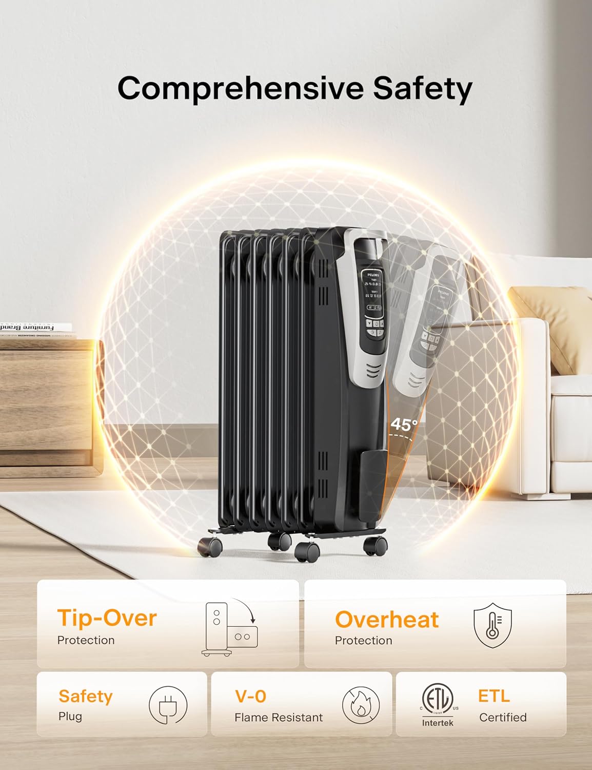PELONIS NY1507-14A Portable-Electric-Heat - View #6