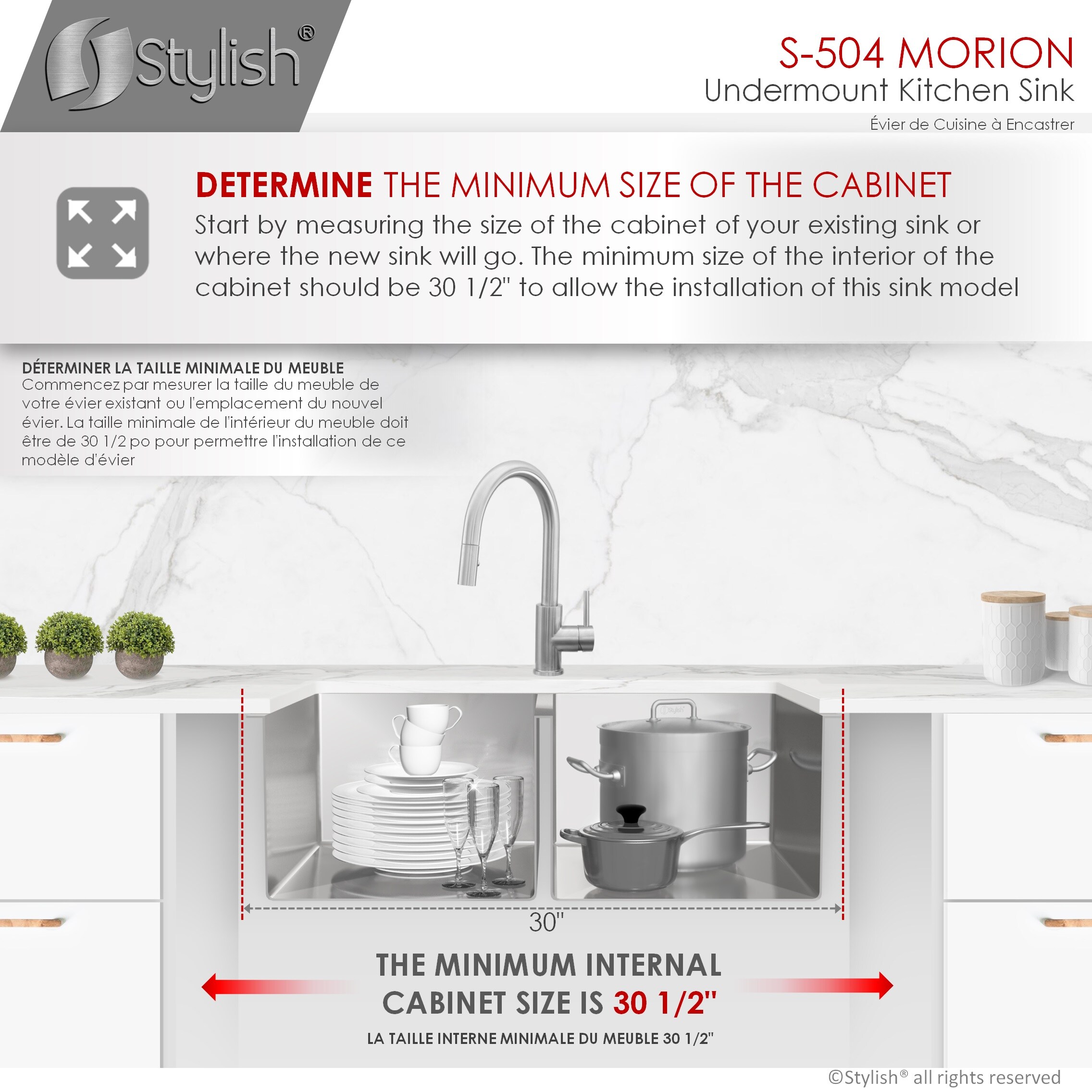 Stylish S-504XG1 Kitchen-Sinks - View #5
