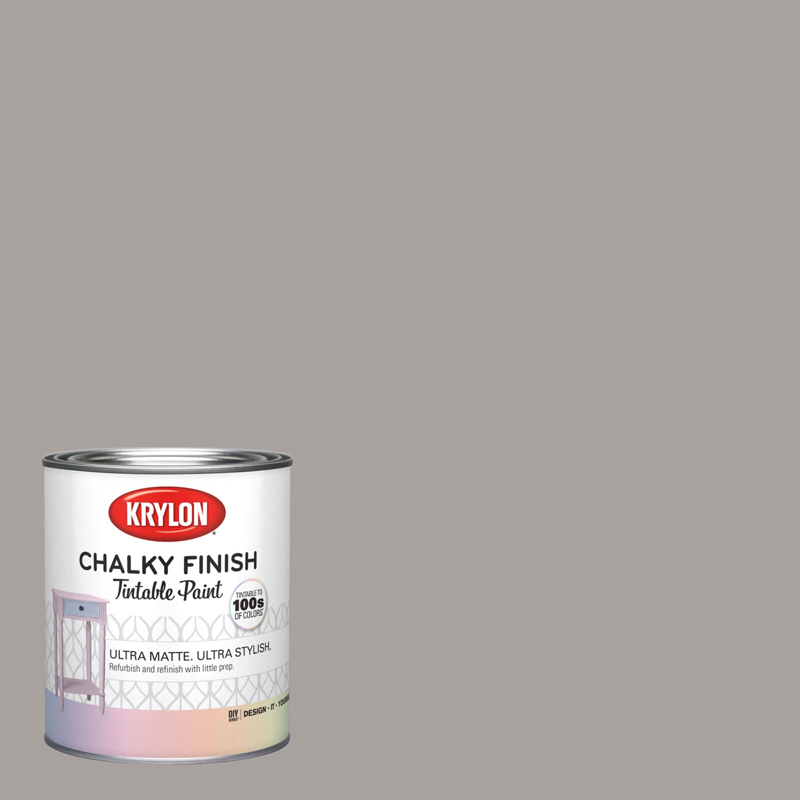 Krylon Classic White Water-Based Chalky Paint (1-Quart) in the