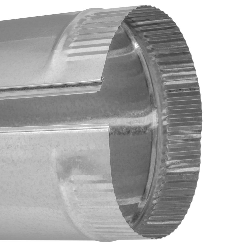 IMPERIAL 6-in x 60-in 30 Gauge Galvanized Steel Round Duct Pipe