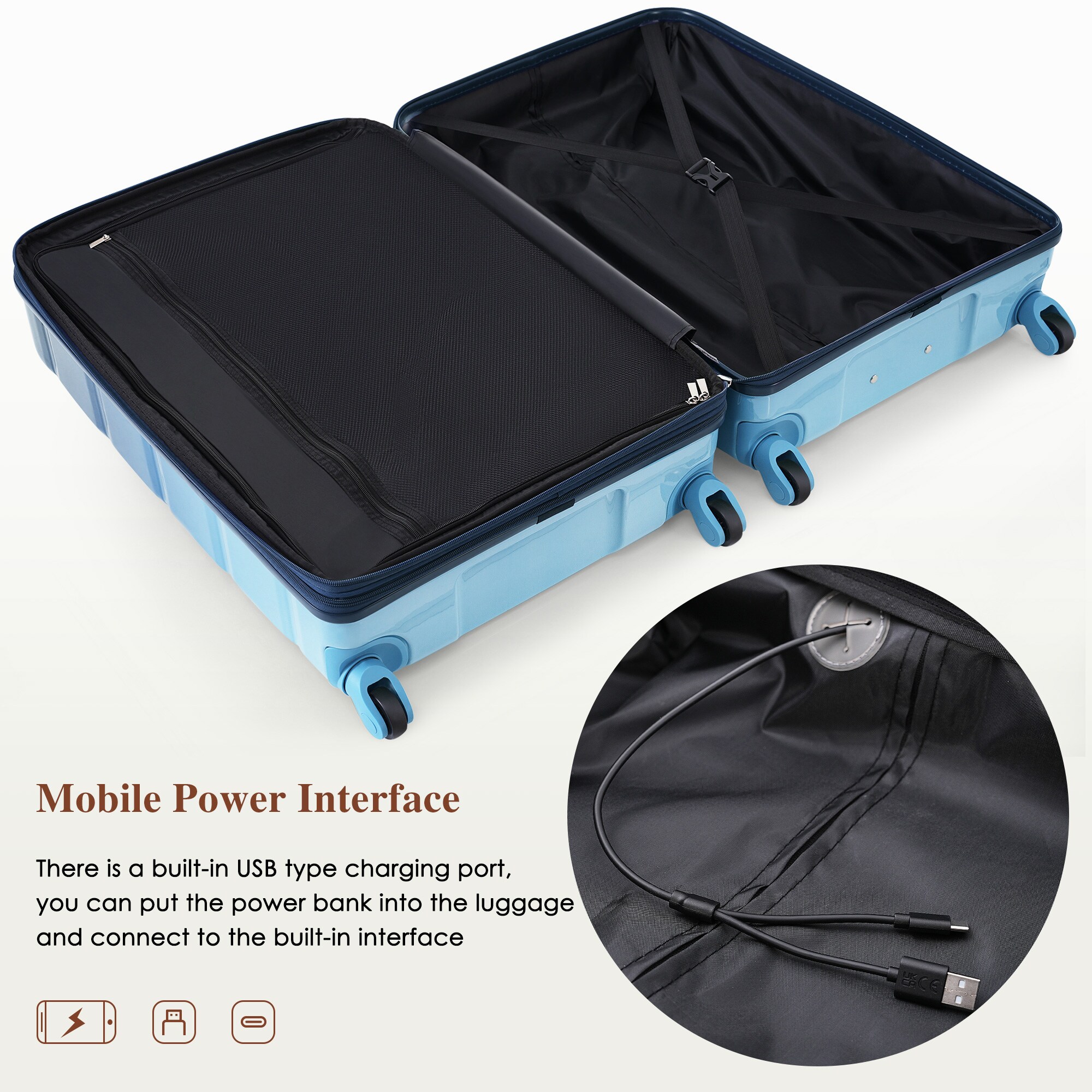 SINOFURN SYD9600012DB Luggage-And-Luggage-Sets - View #6