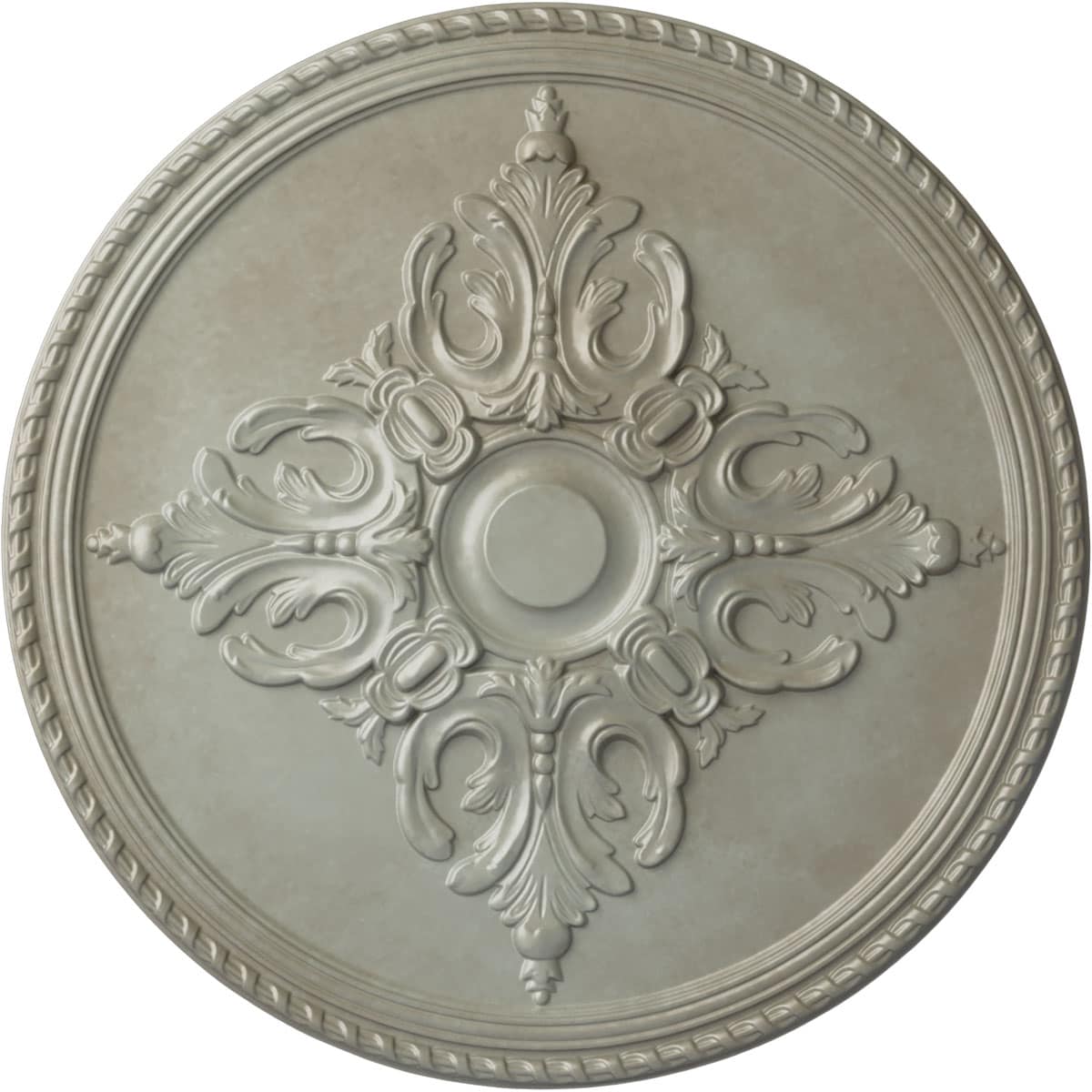 Ekena Millwork CM54MIFLS Milton 55-in W x 55-in L Painted Flash Gold Polyurethane Whole Ceiling Medallion