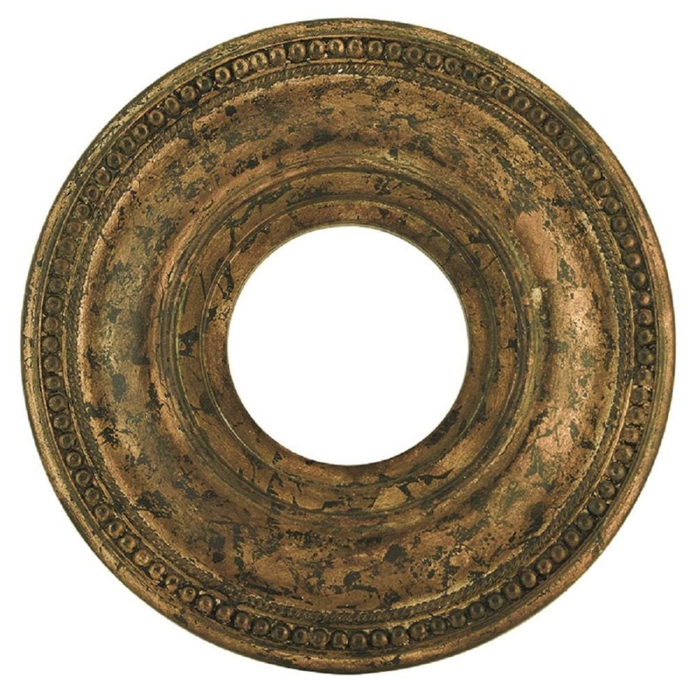 Livex Lighting 82072-71 Wingate 12-in W x 12-in L Traditional Prefinished Venetian Golden Bronze Polyurethane Whole Ceiling Medallion