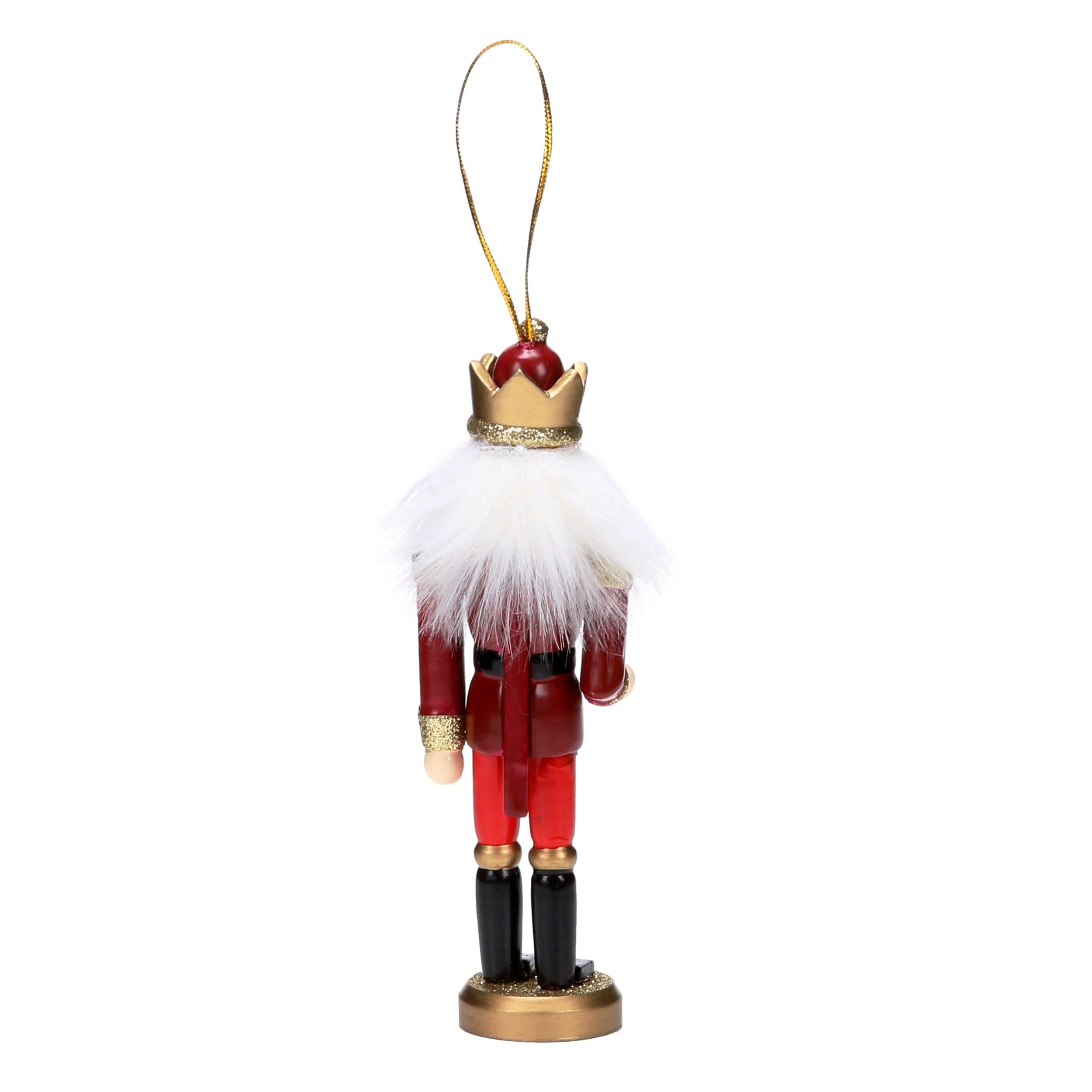 Holiday Living Red Wood Nutcracker Indoor Ornament at