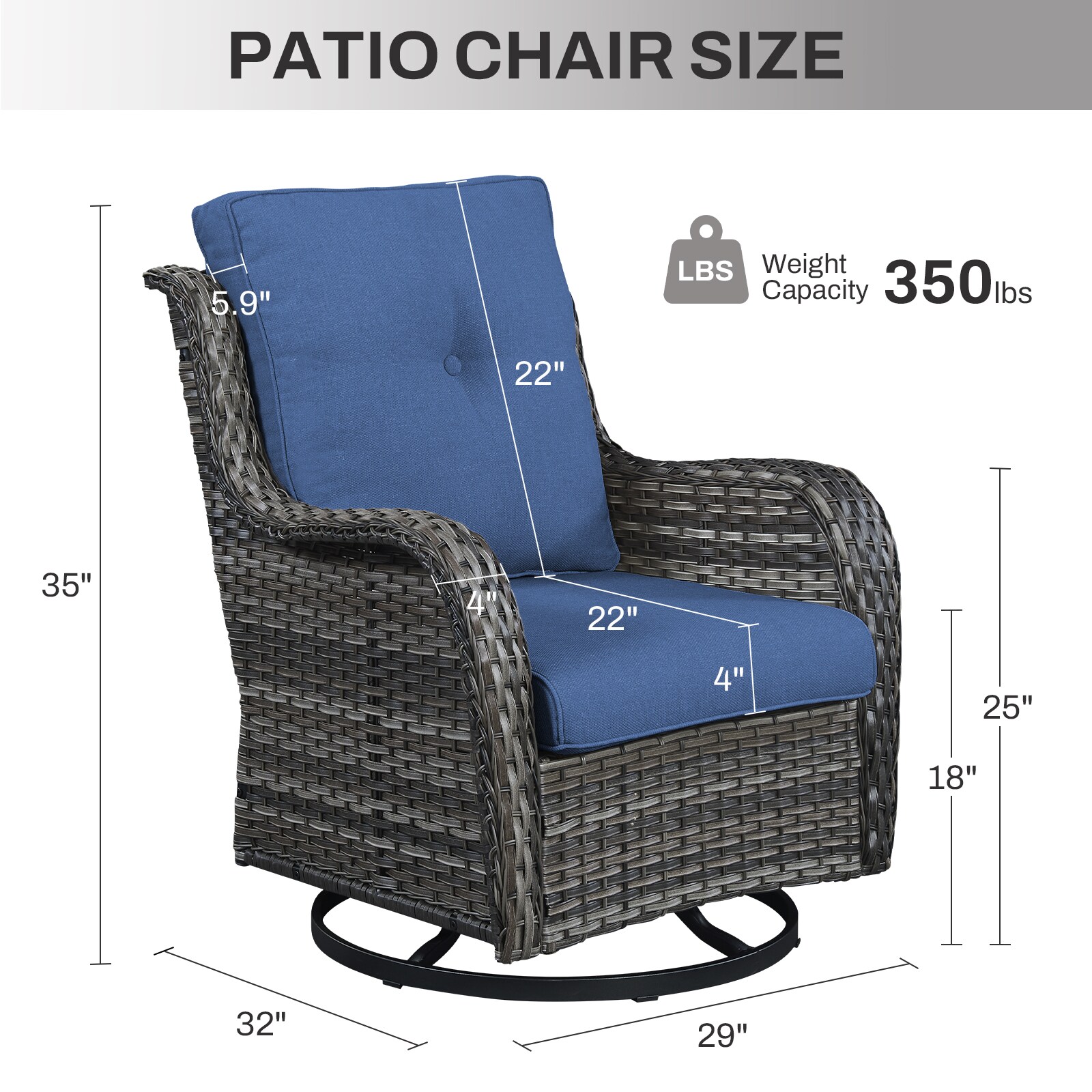 Pocassy PJ024-1 Patio-Chairs - View #3