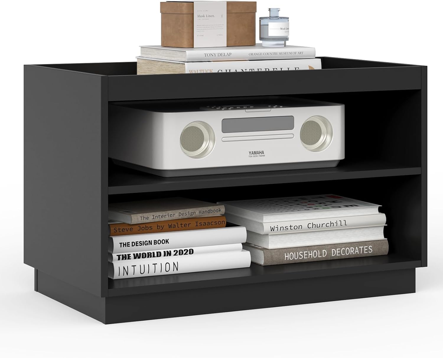 Furniture Classics black Stackable Engineered wood Storage Storage drawer 17.72-in H x 27.5-in W x 15.75-in D