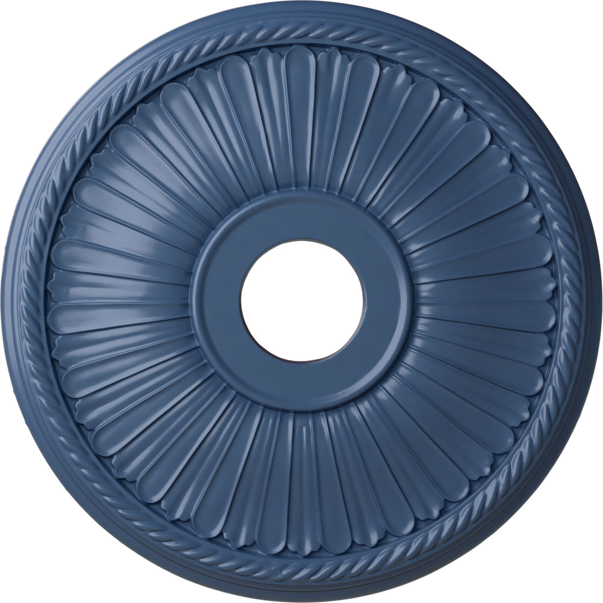 Ekena Millwork CM20BE1AMF Berkshire 20.125-in W x 20.125-in L Painted Americana Polyurethane Whole Ceiling Medallion