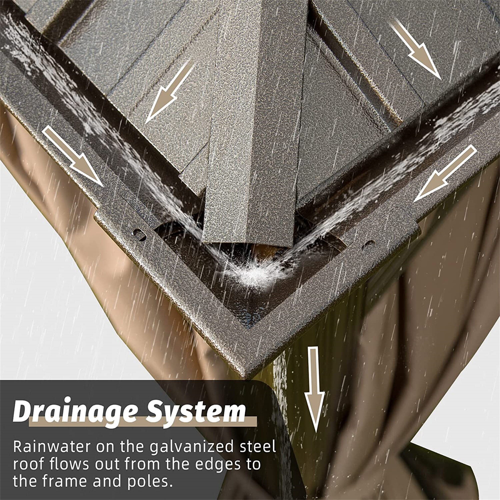 Clihome CL-DOLS08 Wood-Resin-Gazebos - View #6