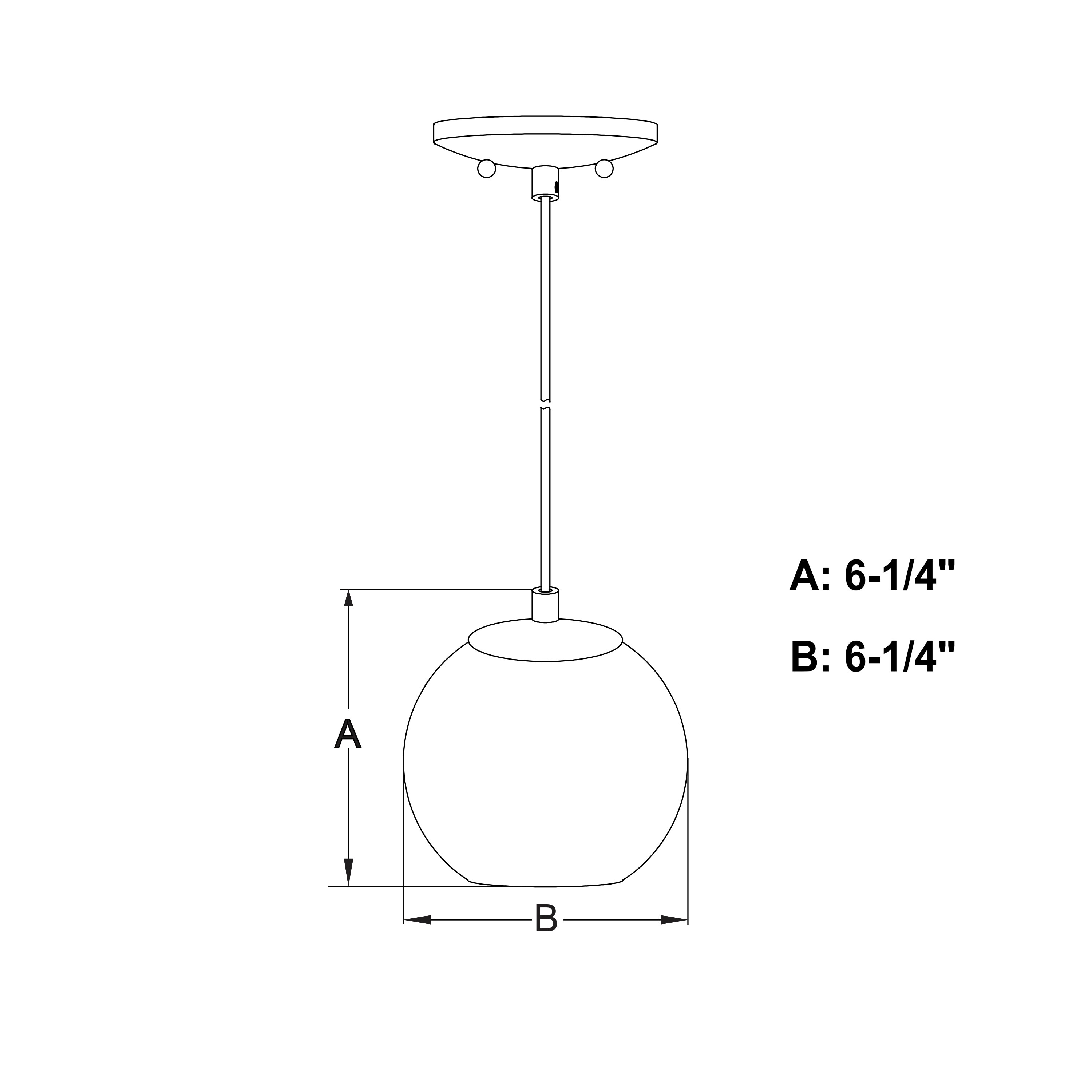 Milano Satin Nickel Mini Globe Pendant Light with Hand-Blown Glass