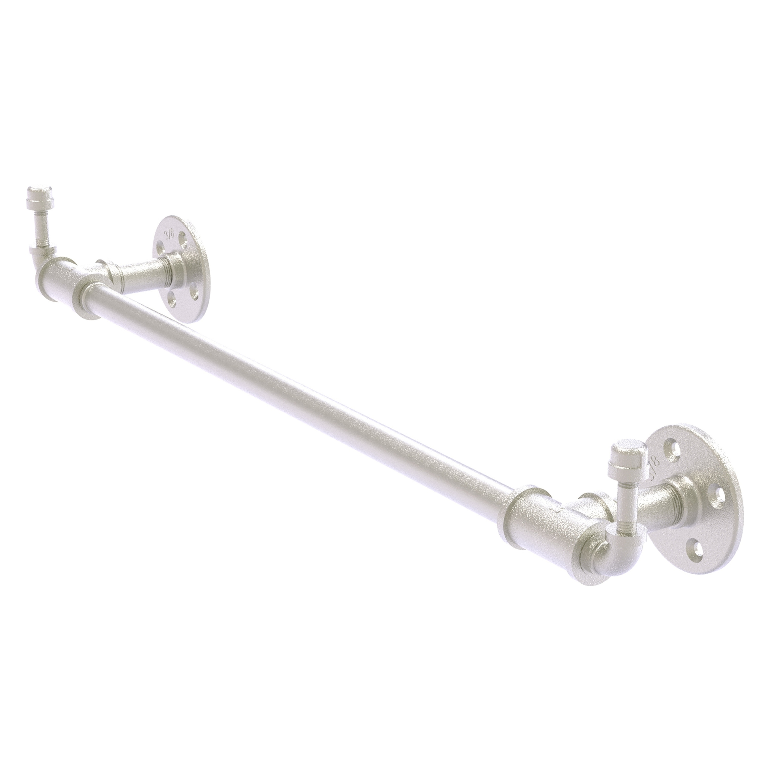 Allied Brass P-250-24-TBHK-SN Pipeline 24-in Satin Nickel Wall mount Single Towel Bar
