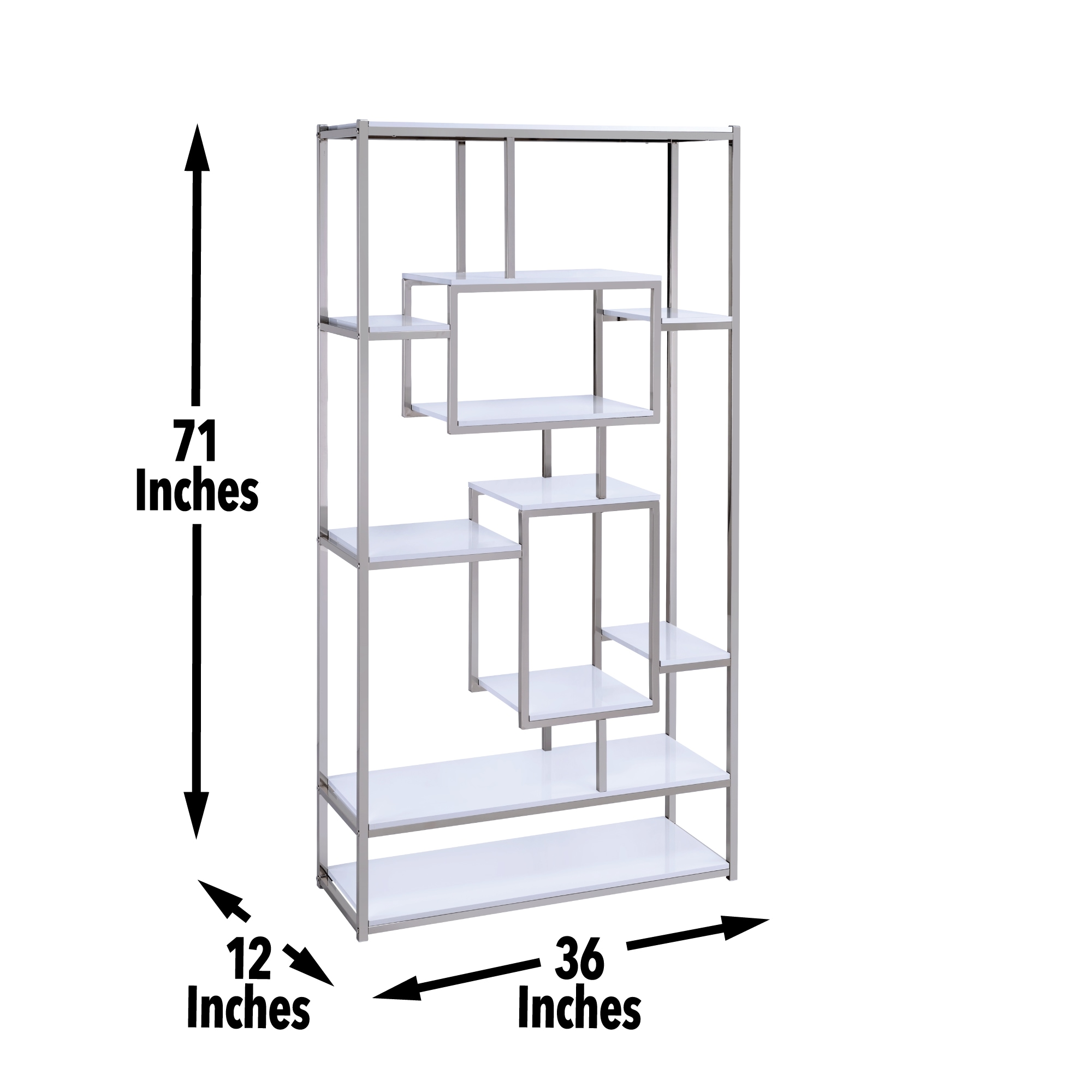 Steve Silver AZ250BW bookcases - View #2