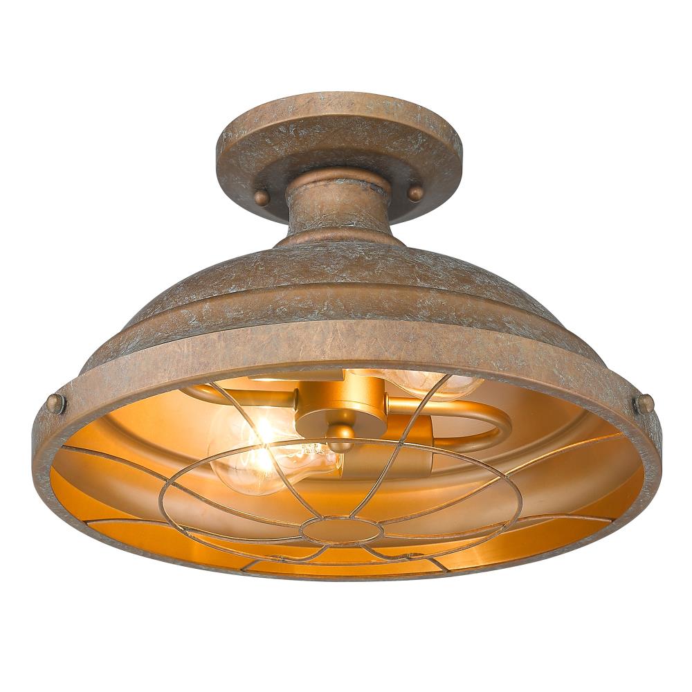 Golden Lighting 7312-SF CP flushmounts - View #3