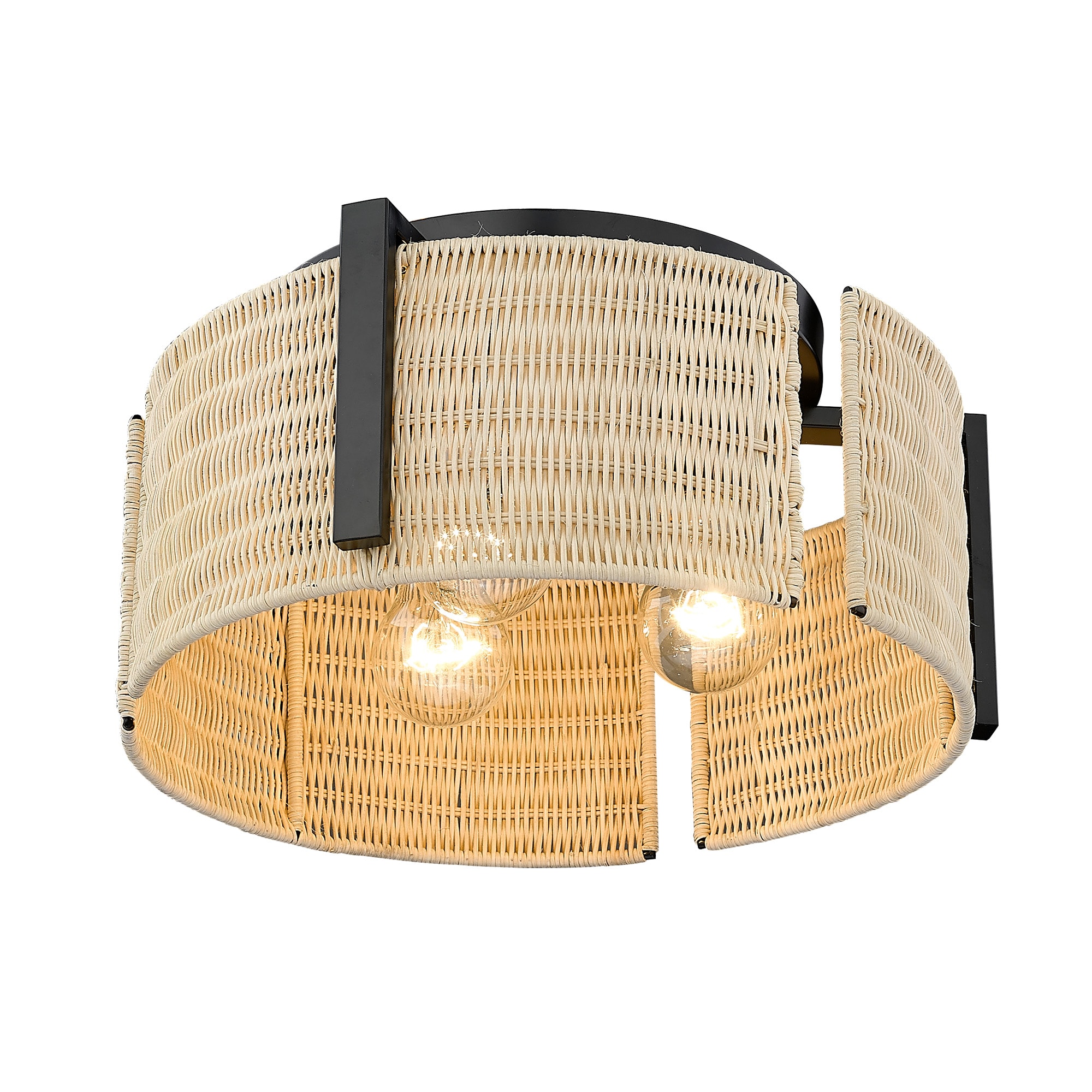 Golden Lighting 7860-FM BLK-NW flushmounts - View #3