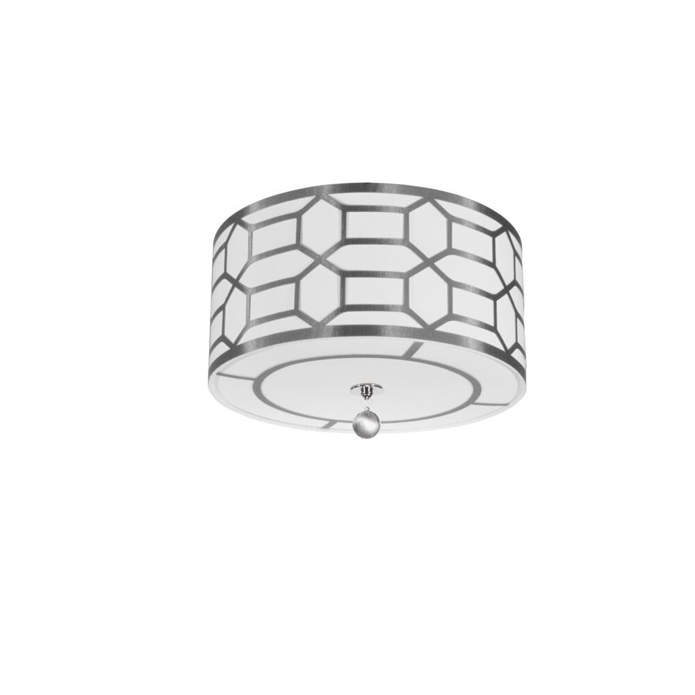 Dainolite PEM-184FH-PC-SV Pembroke 4-Light 19-in Silver Flush Mount Light